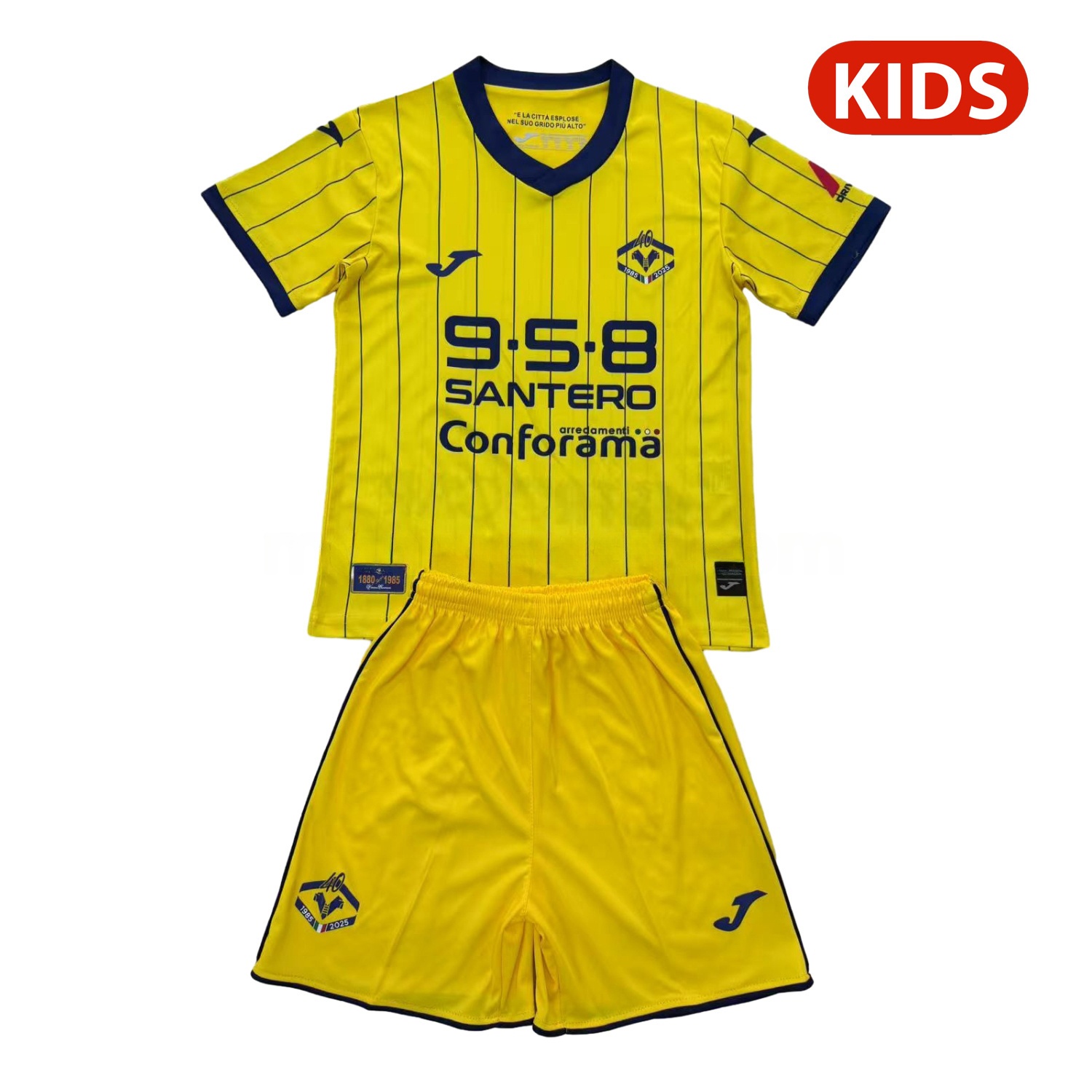 Hellas Verona 24-25 Scudetto 40 Years Commemorative Kids Kit - Unitedfutballjersey