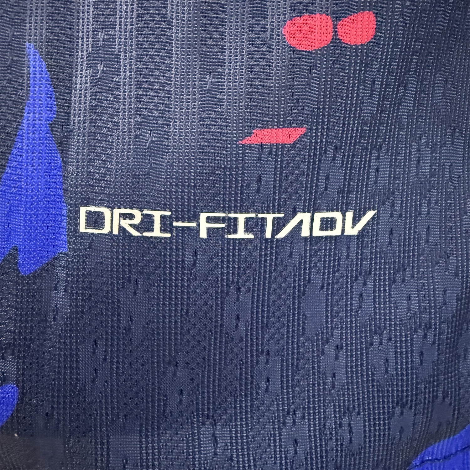 B.A.R.S.A 25-26 Red and Blue Graffiti Deep Blue Jersey - Player Version - Unitedfutballjersey