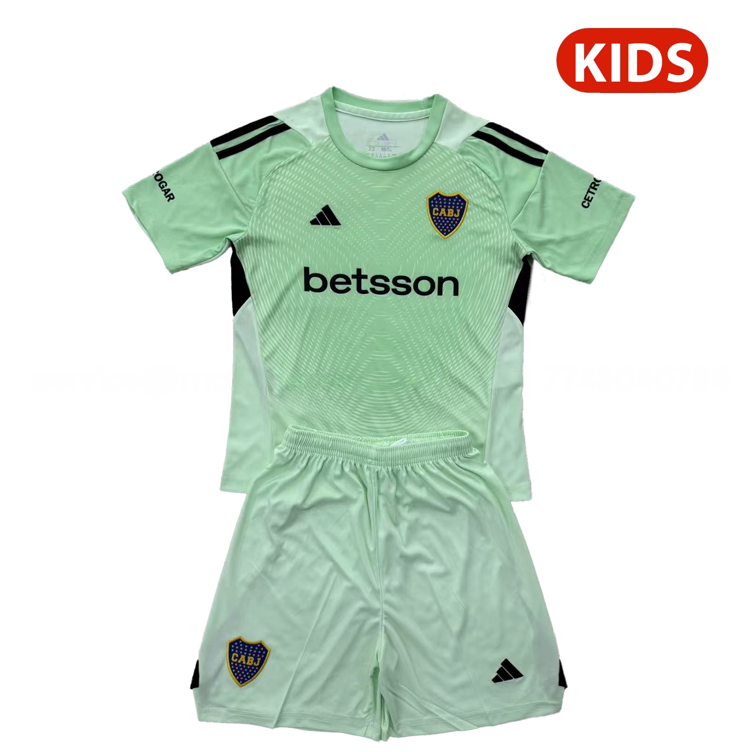 Boca Juniors 25-26 Green Goalkeeper Kids Kit - Unitedfutballjersey