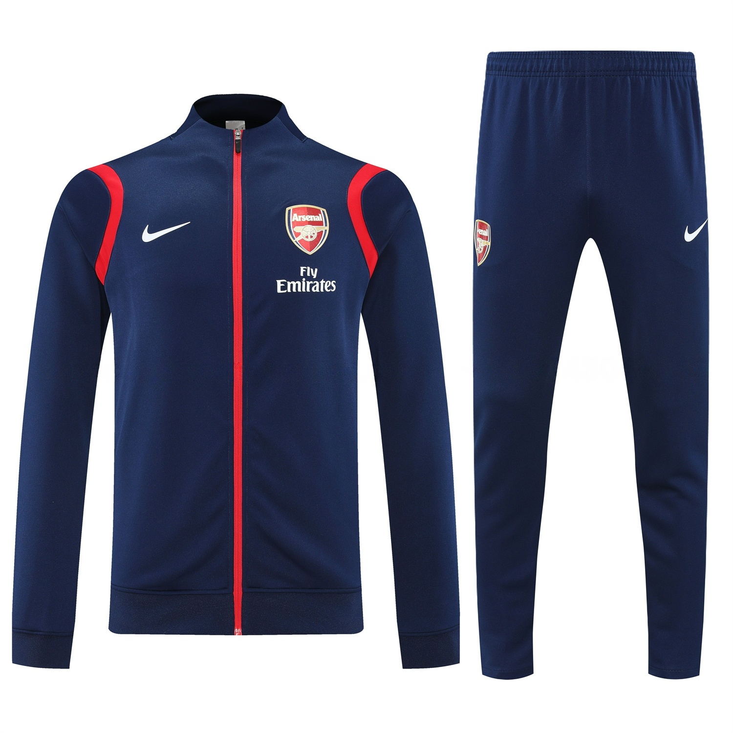 Arsenal 25-26 Jacket Training Tracksuit - Deep Blue Jackets & Deep Blue Pants - Unitedfutballjersey