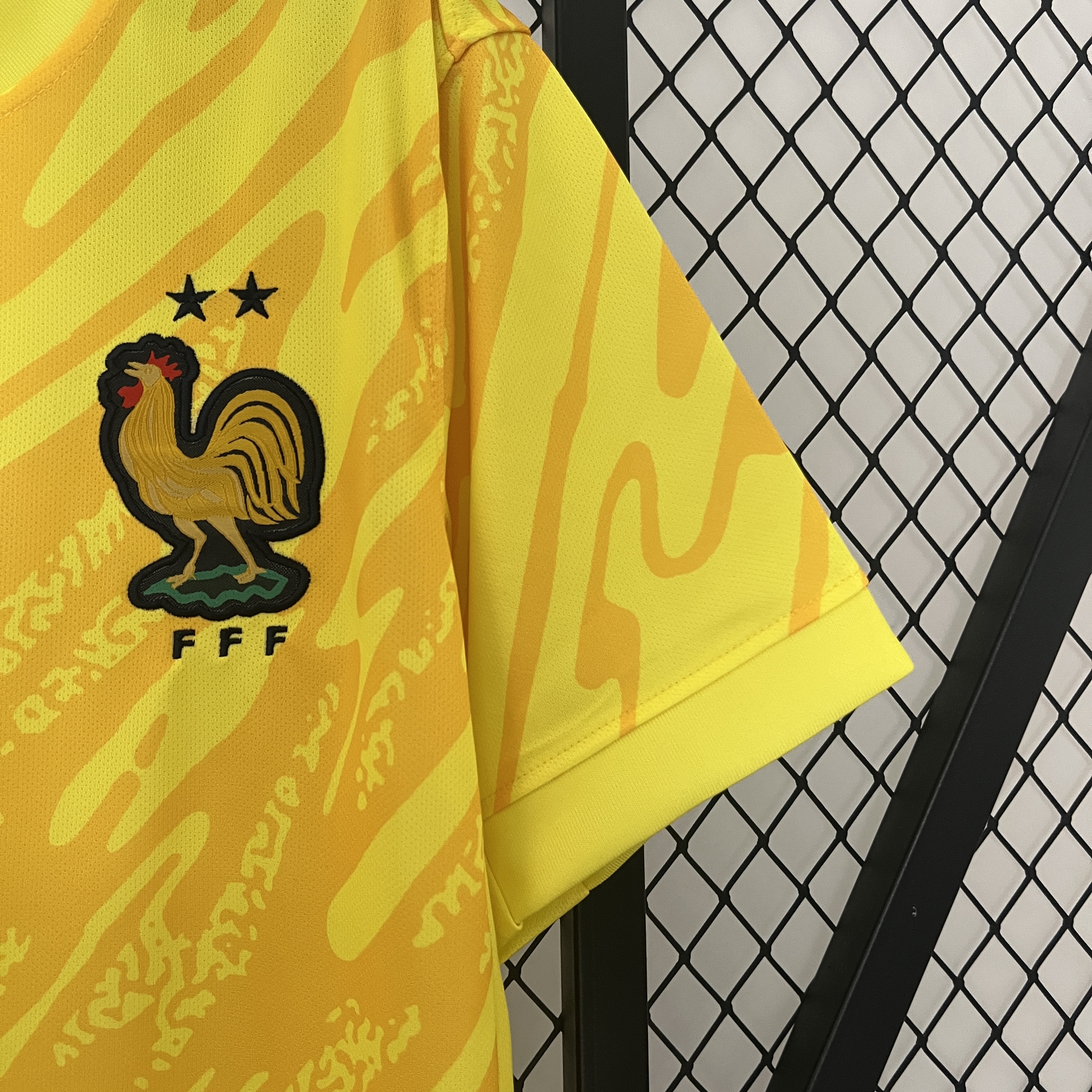 France 2024 Yellow Goalkeeper Jersey - Fans Version - Unitedfutballjersey