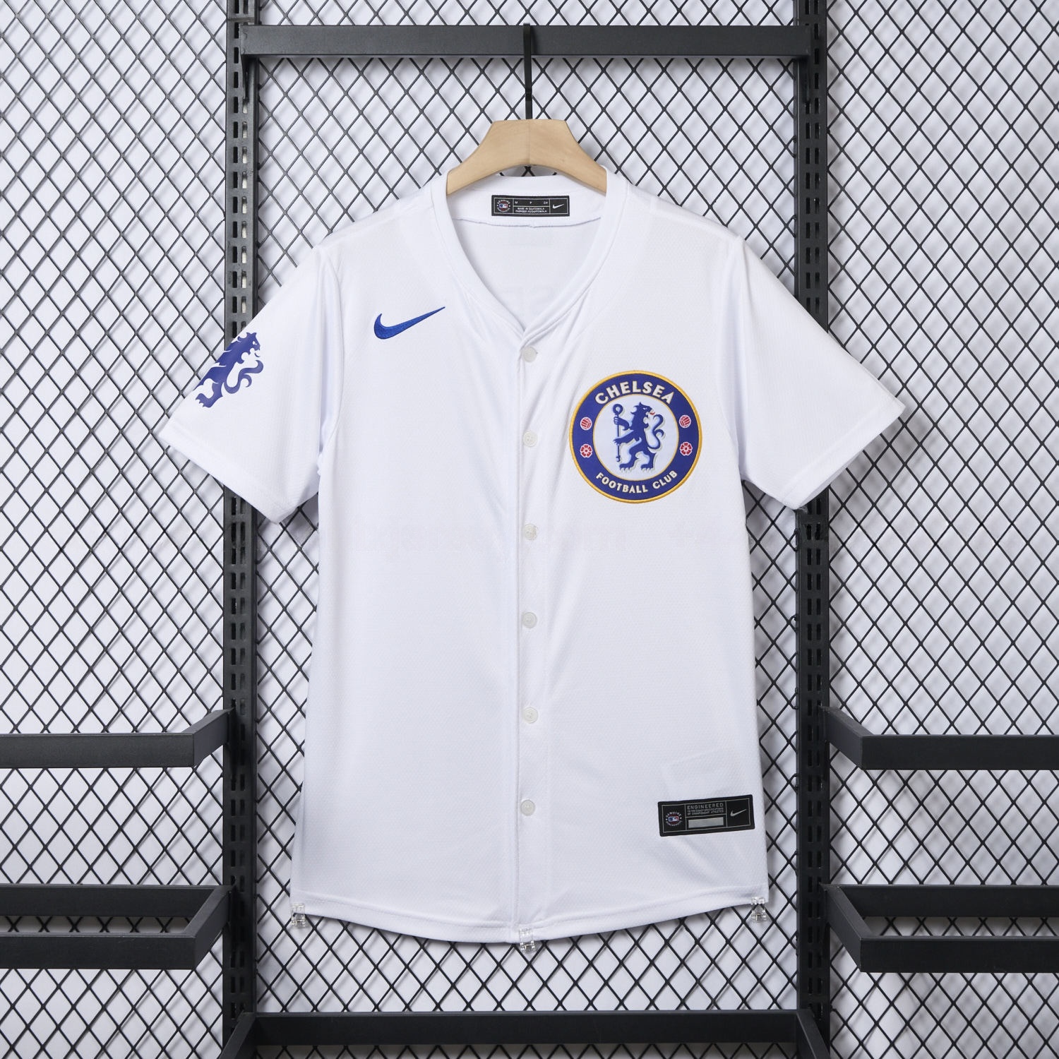 C.H.E.L.S.E.A 25-26 White Limited Baseball Jersey - Unitedfutballjersey