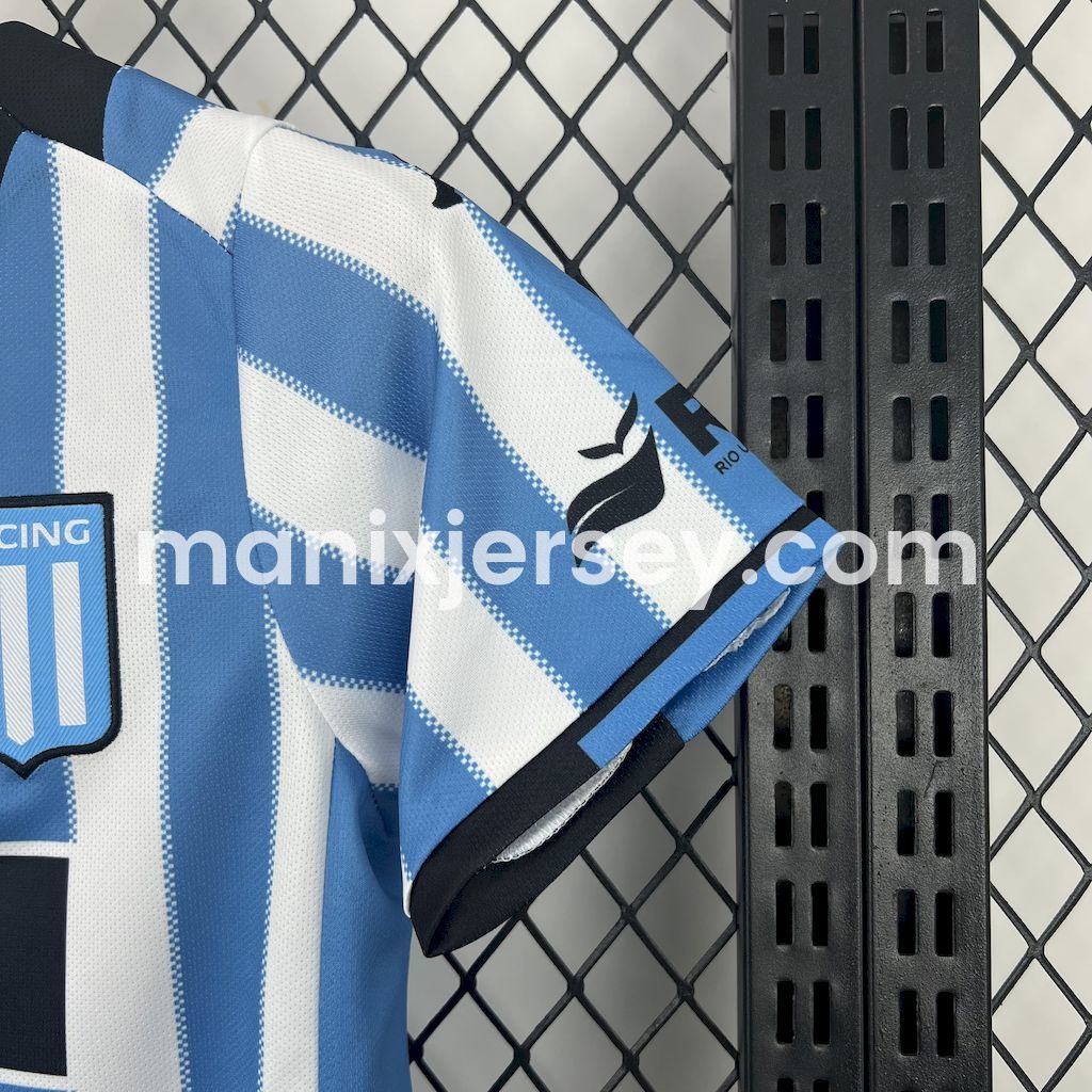 Racing Club de Avellaneda 24-25 Home Kids Kit - Unitedfutballjersey