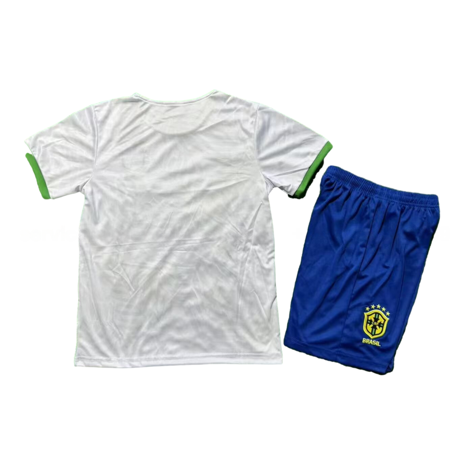 Brazil 25-26 Yellow Peace Dove White Special Kids Kit - Unitedfutballjersey