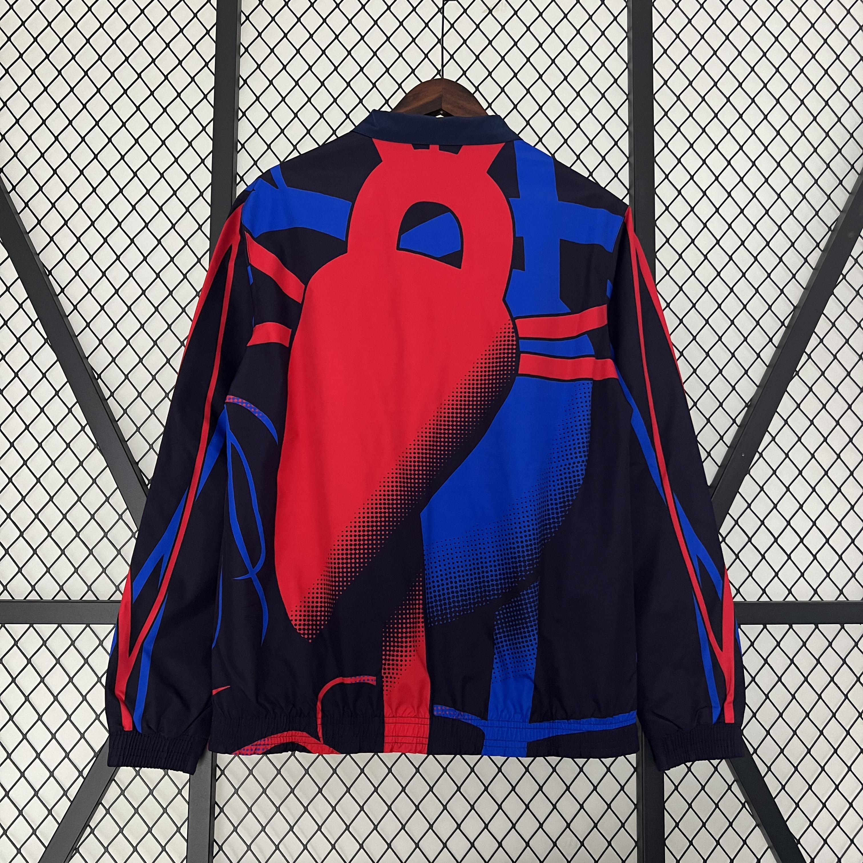 B.A.R.S.A 23-24 Double Sided Windbreaker - Blue & Red - Unitedfutballjersey