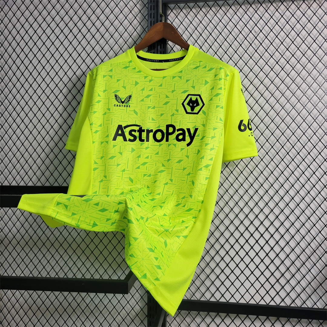 Wolverhampton Wanderers Wolves 23-24 Away Goalkeeper Jersey - Fans Version - Unitedfutballjersey