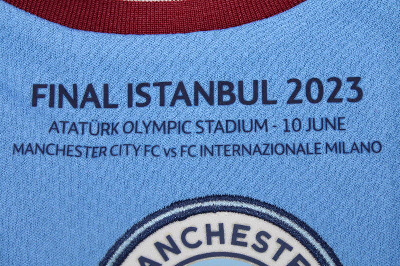 Manchester City 22/23 Home Jersey & Final - Player Version - Unitedfutballjersey