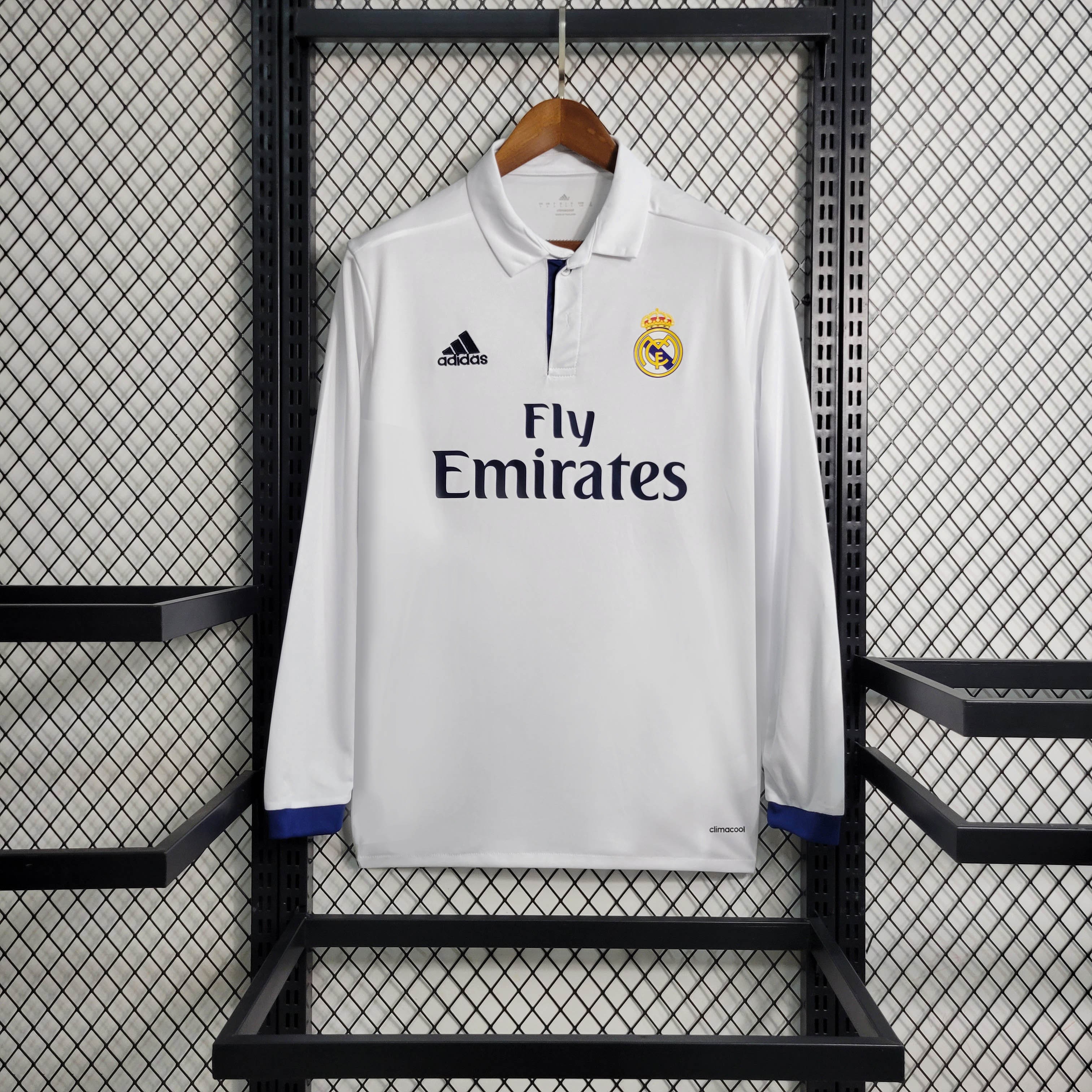 Retro Real Madrid 16-17 Home Long Sleeve Jersey - Unitedfutballjersey
