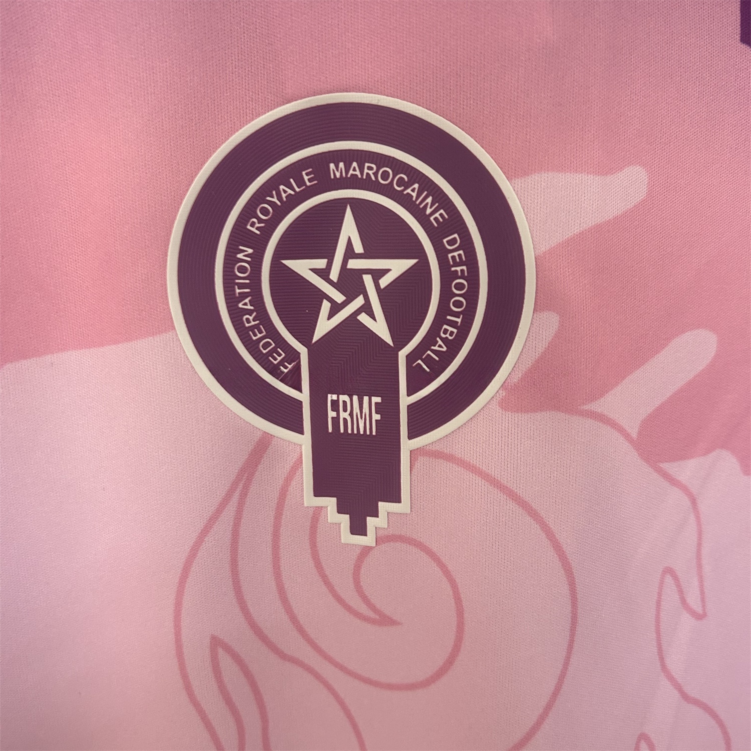 Morocco 25-26 Purple Pattern Pink Training Jersey - Fans Version - Unitedfutballjersey