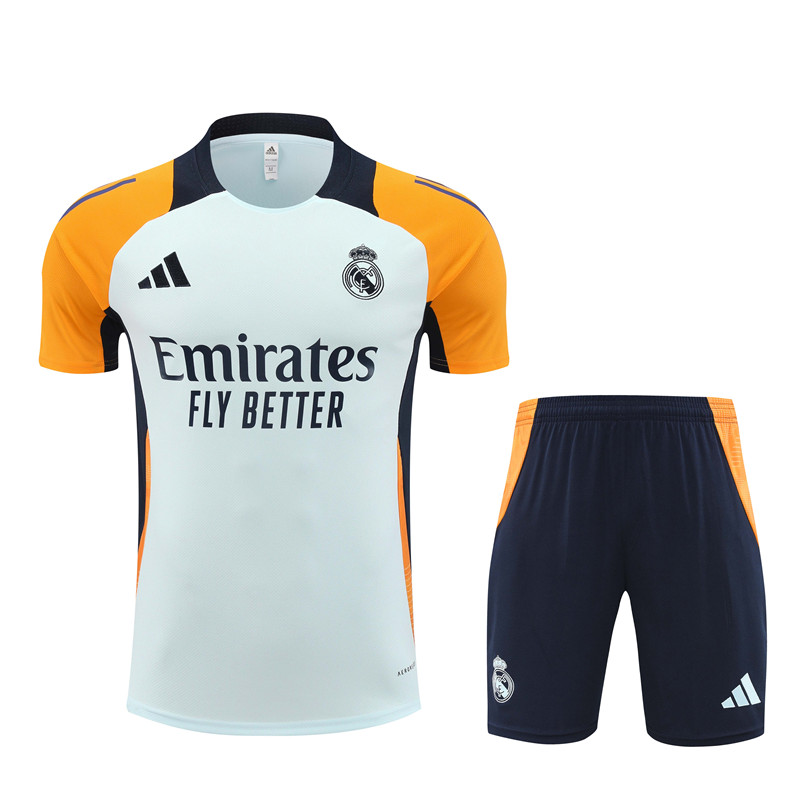 Real Madrid 24-25 Short-Sleeve Training Set - Light Blue - Unitedfutballjersey