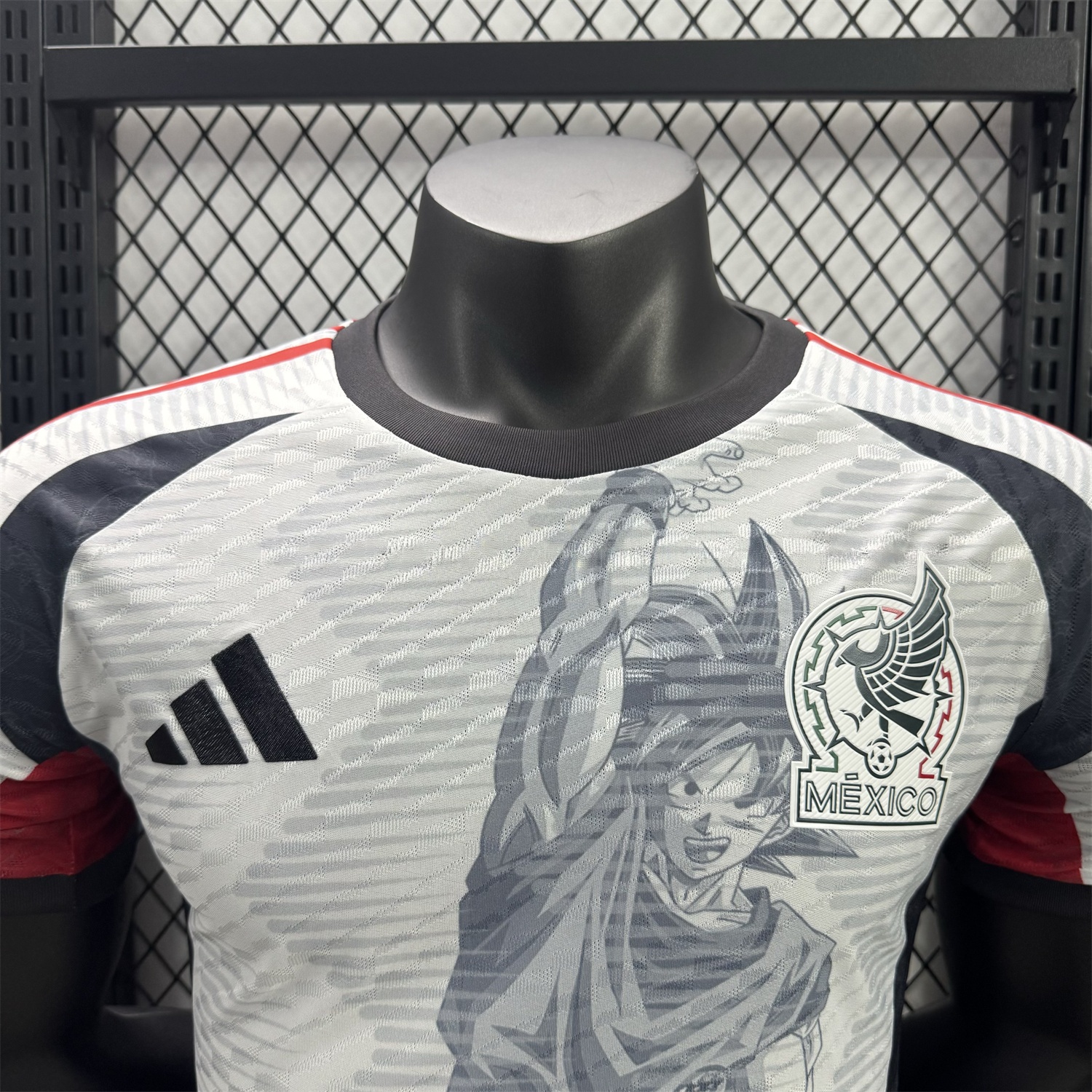 Mexico 25-26 Dragon Ball Goku Sketch White Special Jersey - Player Version - Unitedfutballjersey