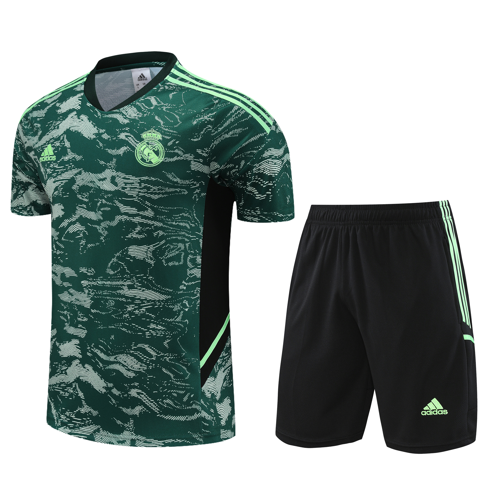 Real Madrid 23-24 Short-Sleeve Training Set - Green - Unitedfutballjersey