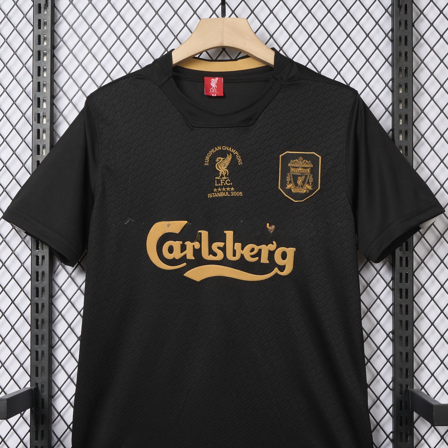 Liver.pool 25-26 Istanbul 2005 Anniversary Black Jersey - Fans Version - Unitedfutballjersey