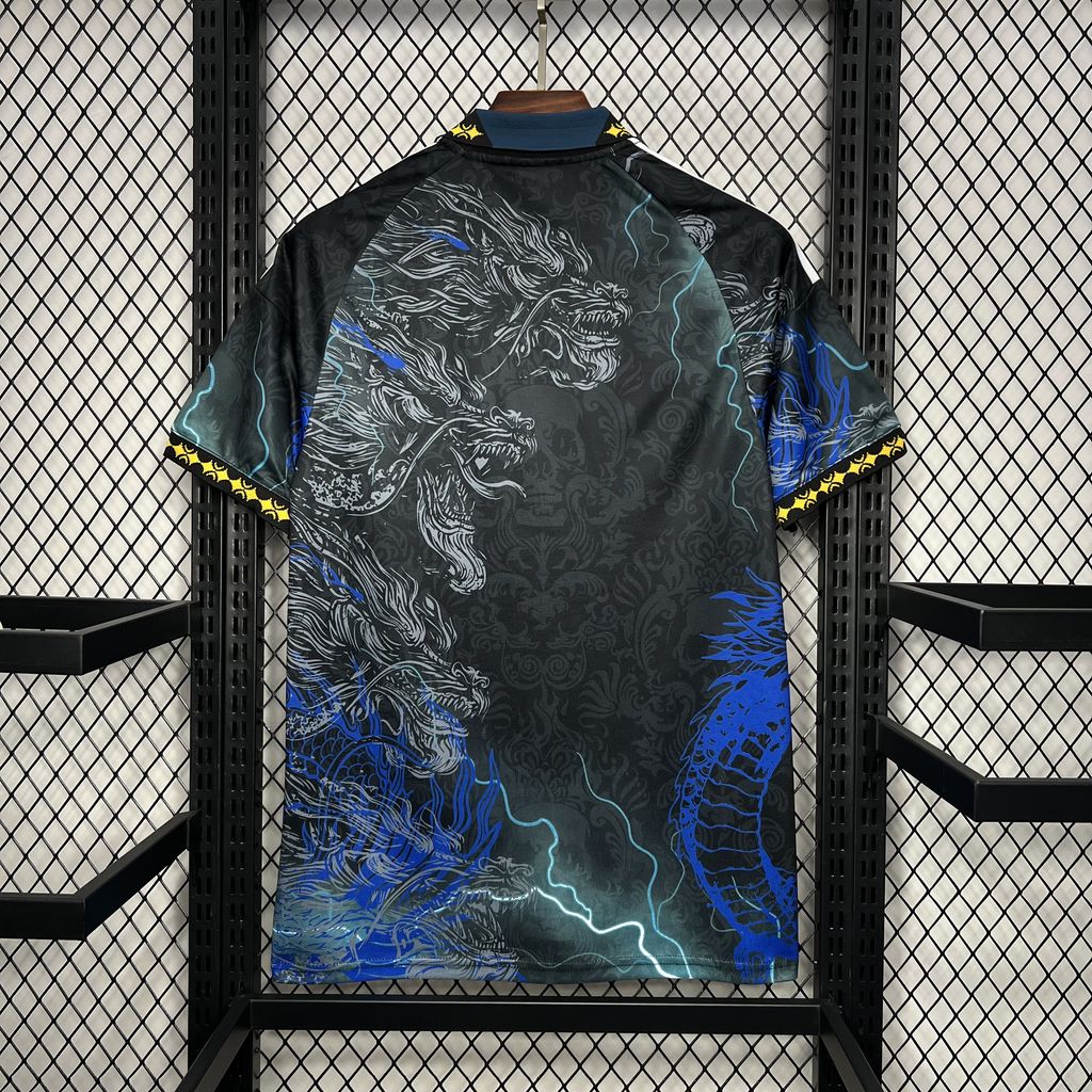 Real Madrid 24-25 White & Blue Loong Special Edition Jersey - Fans Version - Unitedfutballjersey