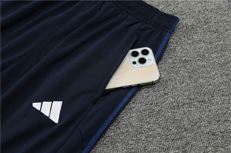 Algeria 23-24 Long Sleeve Training Set -Black and Blue - Unitedfutballjersey