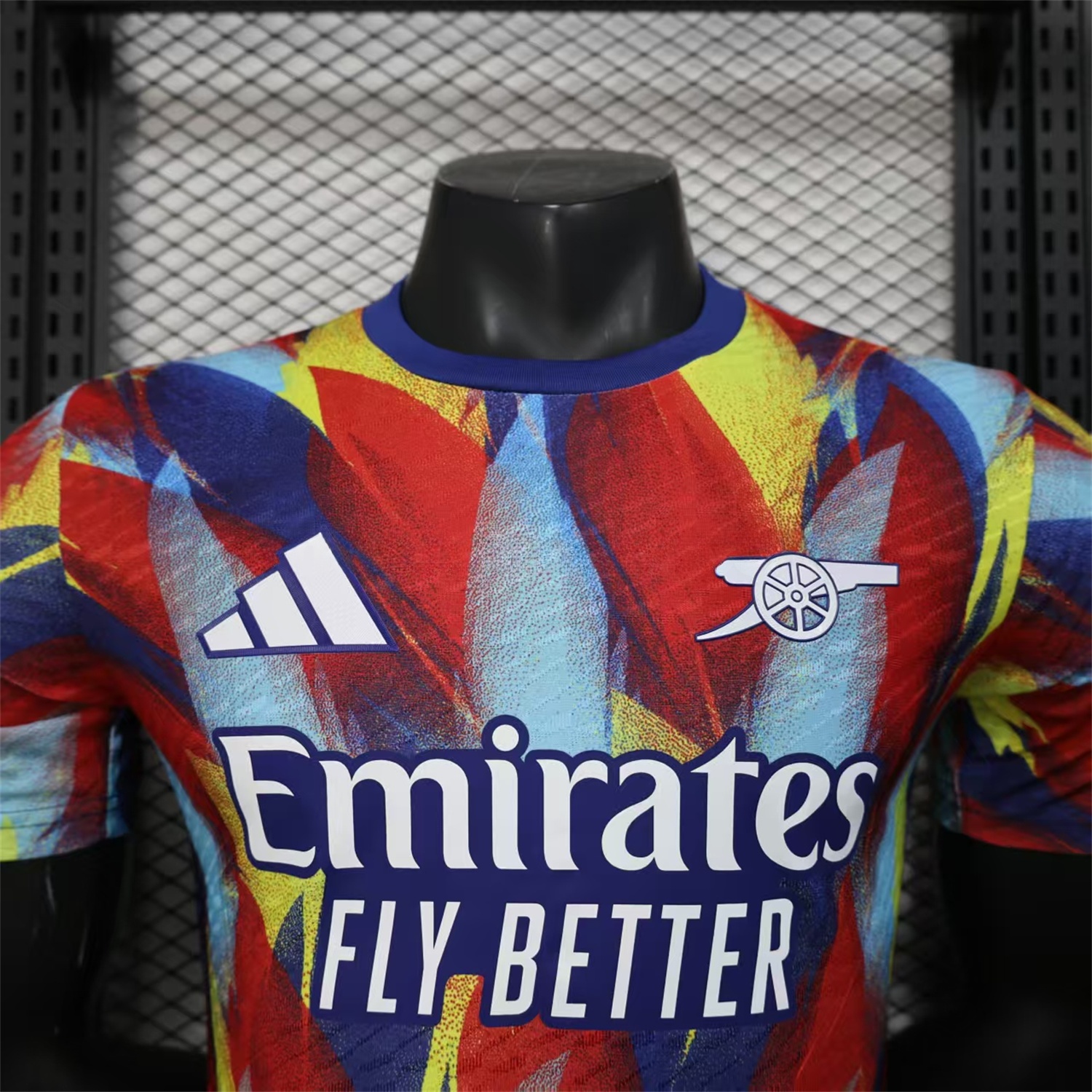 Arsenal 25-26 Colorful Flame Graffiti Pre-match Training Jersey - Player Version - Unitedfutballjersey