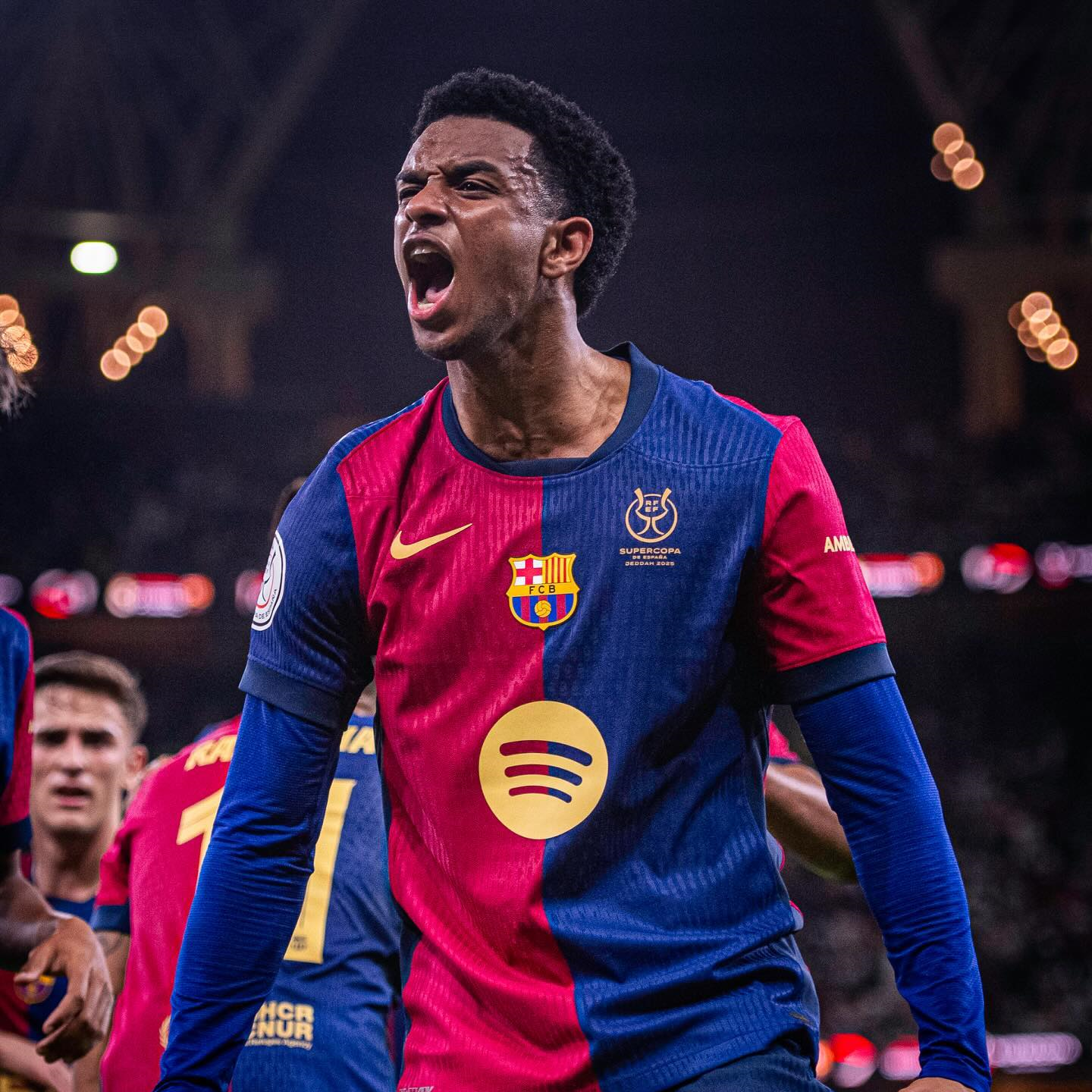 Barcelona 24-25 Supercopa Jersey with Big Logo - Player Version - Unitedfutballjersey