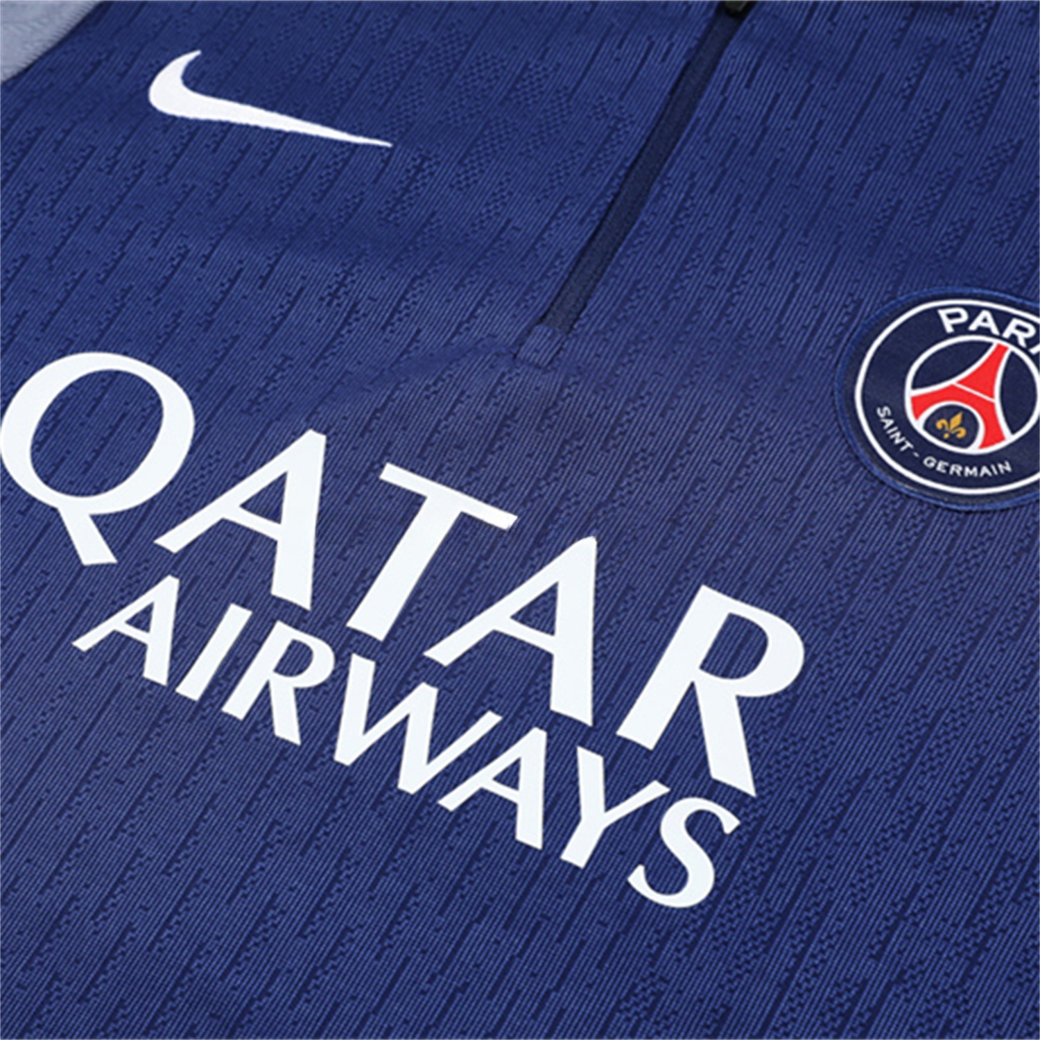 Paris Saint-Germain PSG 25-26 Long Sleeves Training Set - Royal Blue Gray Sleeves Top & Royal Blue Pants - Unitedfutballjersey
