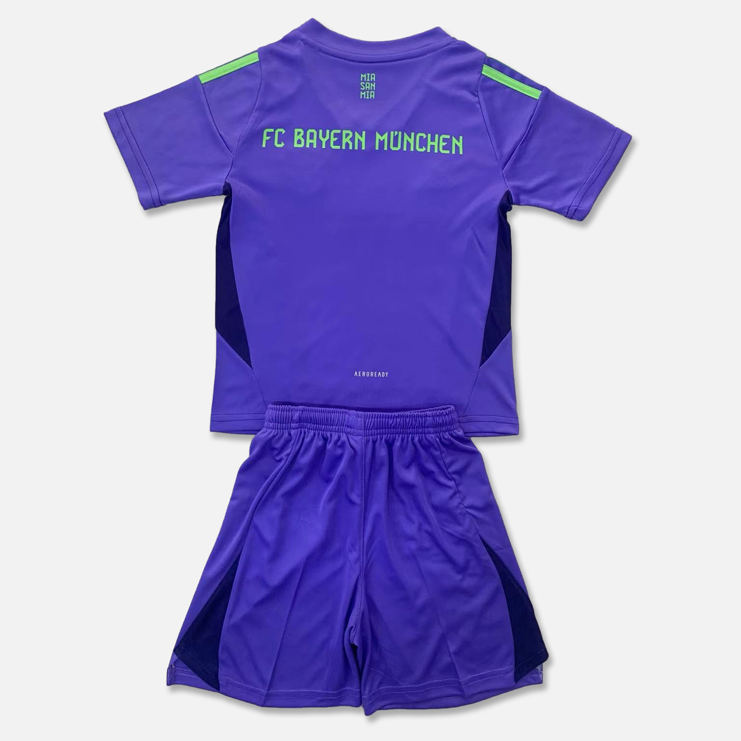 Bayern Munich 24-25 Purple Goalkeeper Kids Kit - Unitedfutballjersey