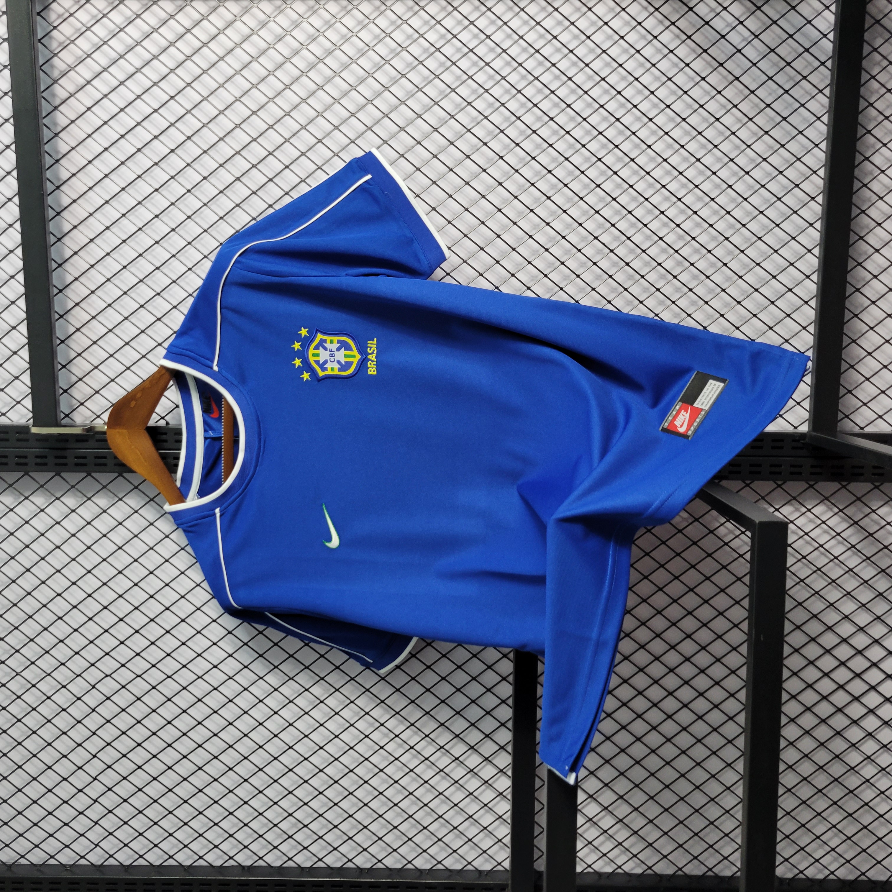 Retro Brazil 1998 Away Stadium Jersey - Unitedfutballjersey