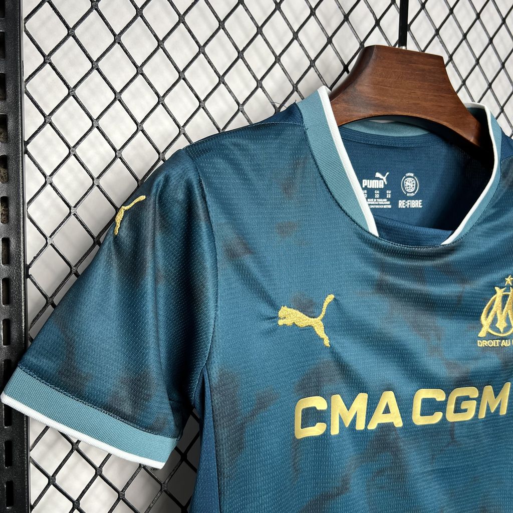 Marseille 24-25 Away Kids Kit - Unitedfutballjersey