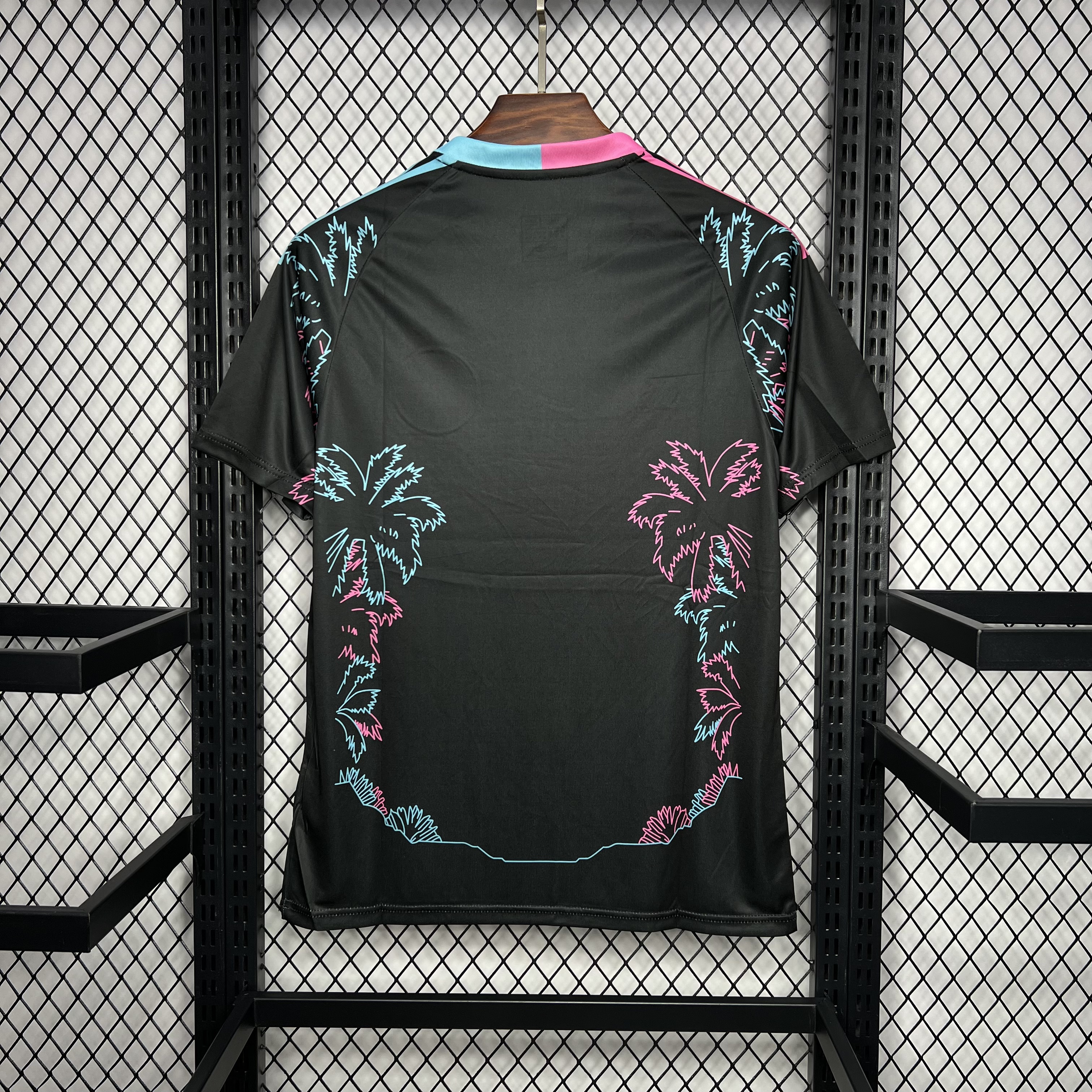 INT M.A.M 24-25 Black Summer Coconut Tree Style Jersey - Fans Version - Unitedfutballjersey