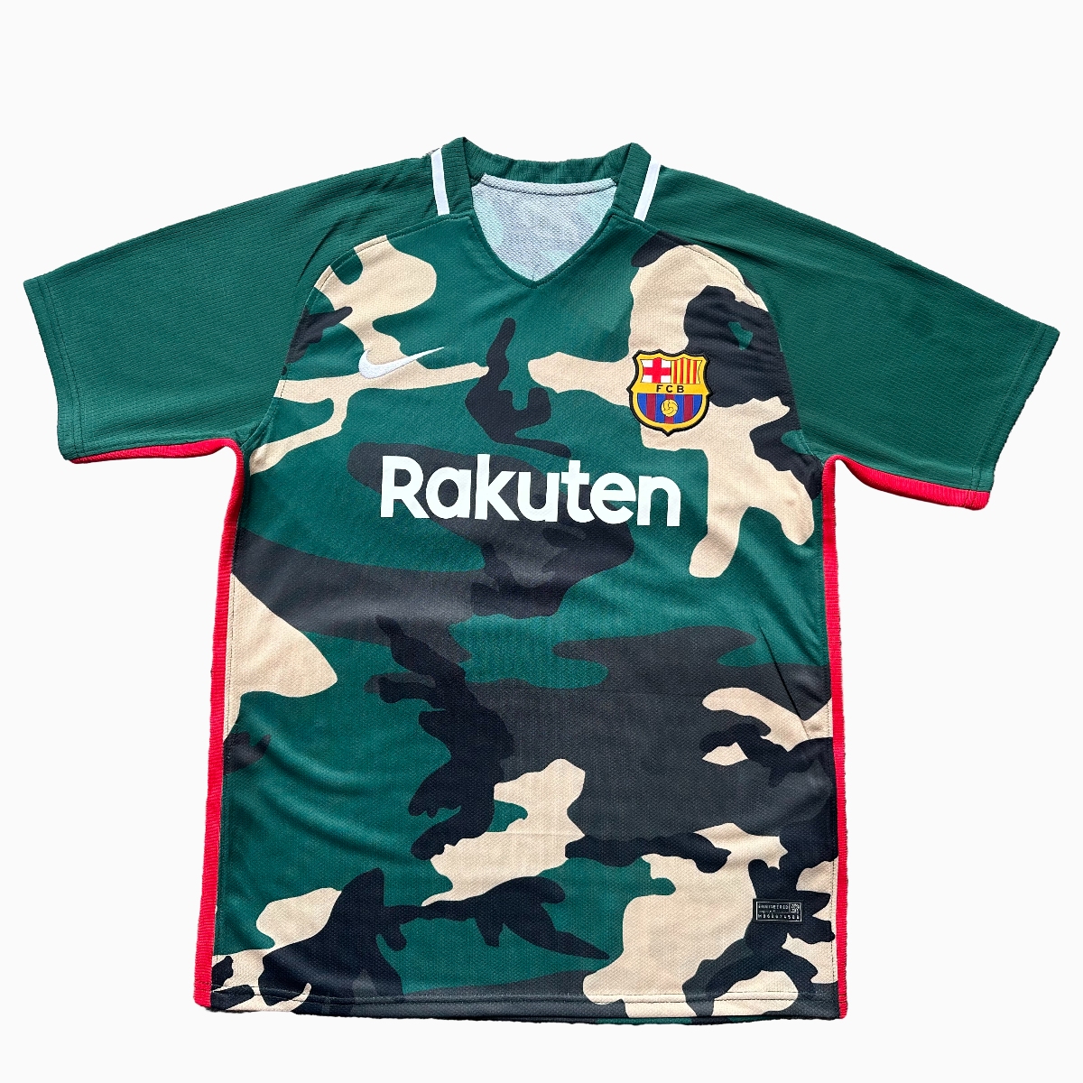 Barcelona 24-25 Green Camouflage Style Training Jersey - Fans Version - Unitedfutballjersey