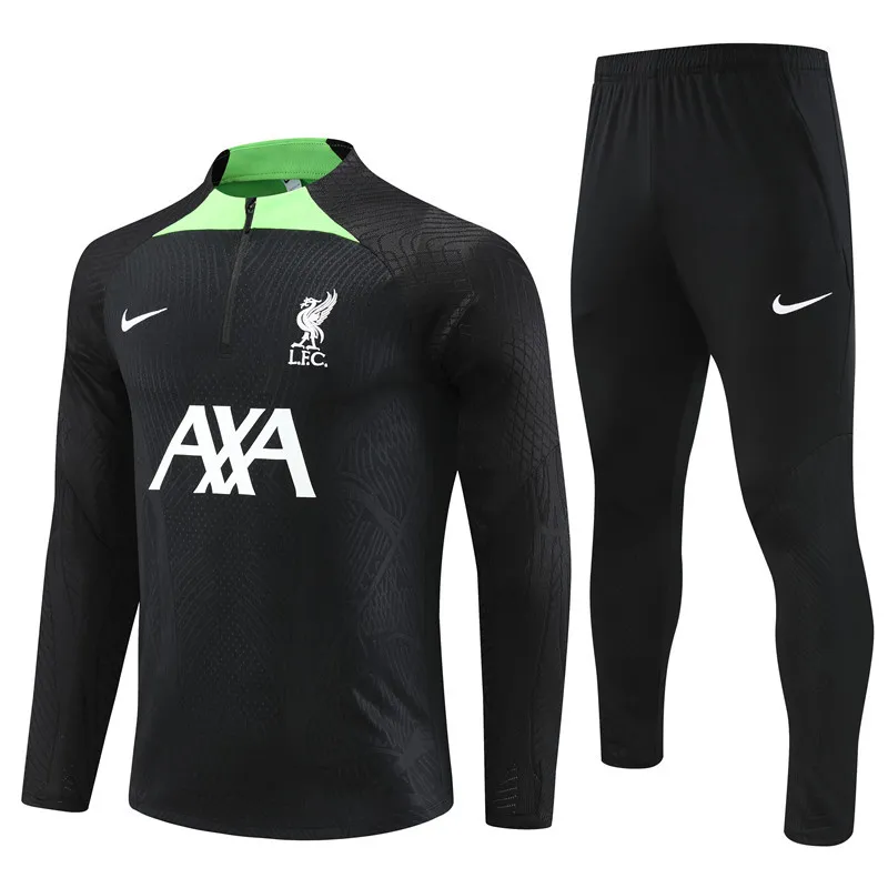 23-24 Liverpool Black Long Sleeve Training Set - Unitedfutballjersey