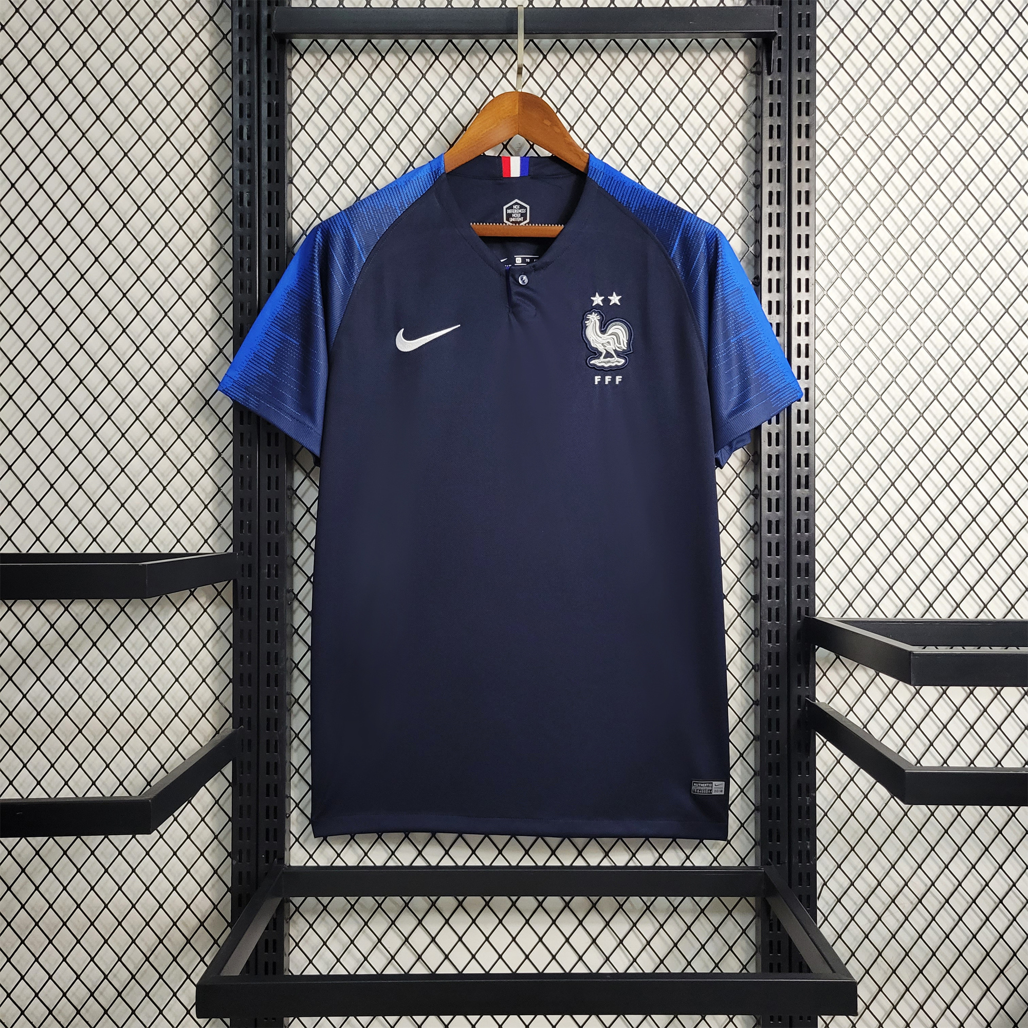 Retro France 2018 Home Stadium Jersey - Unitedfutballjersey