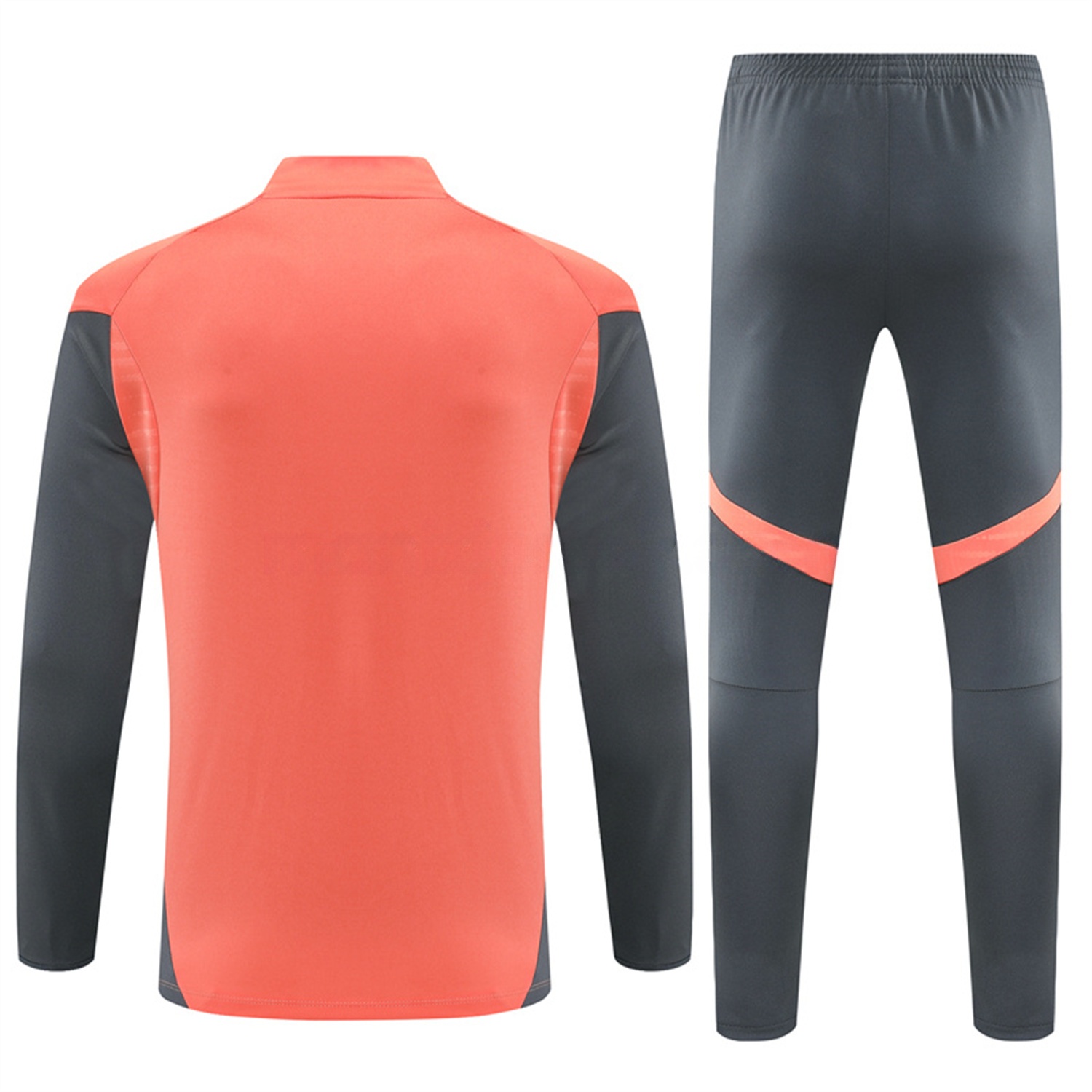 Bayern Munich 25-26 Kid Long Sleeves Training Set - Orange Top & Gray Pants - Unitedfutballjersey
