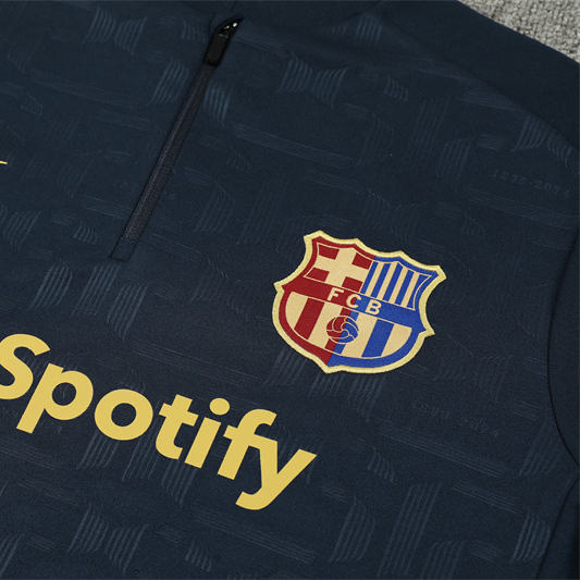 Barcelona 24-25 Long Sleeve Training Set - Deep Blue - Unitedfutballjersey