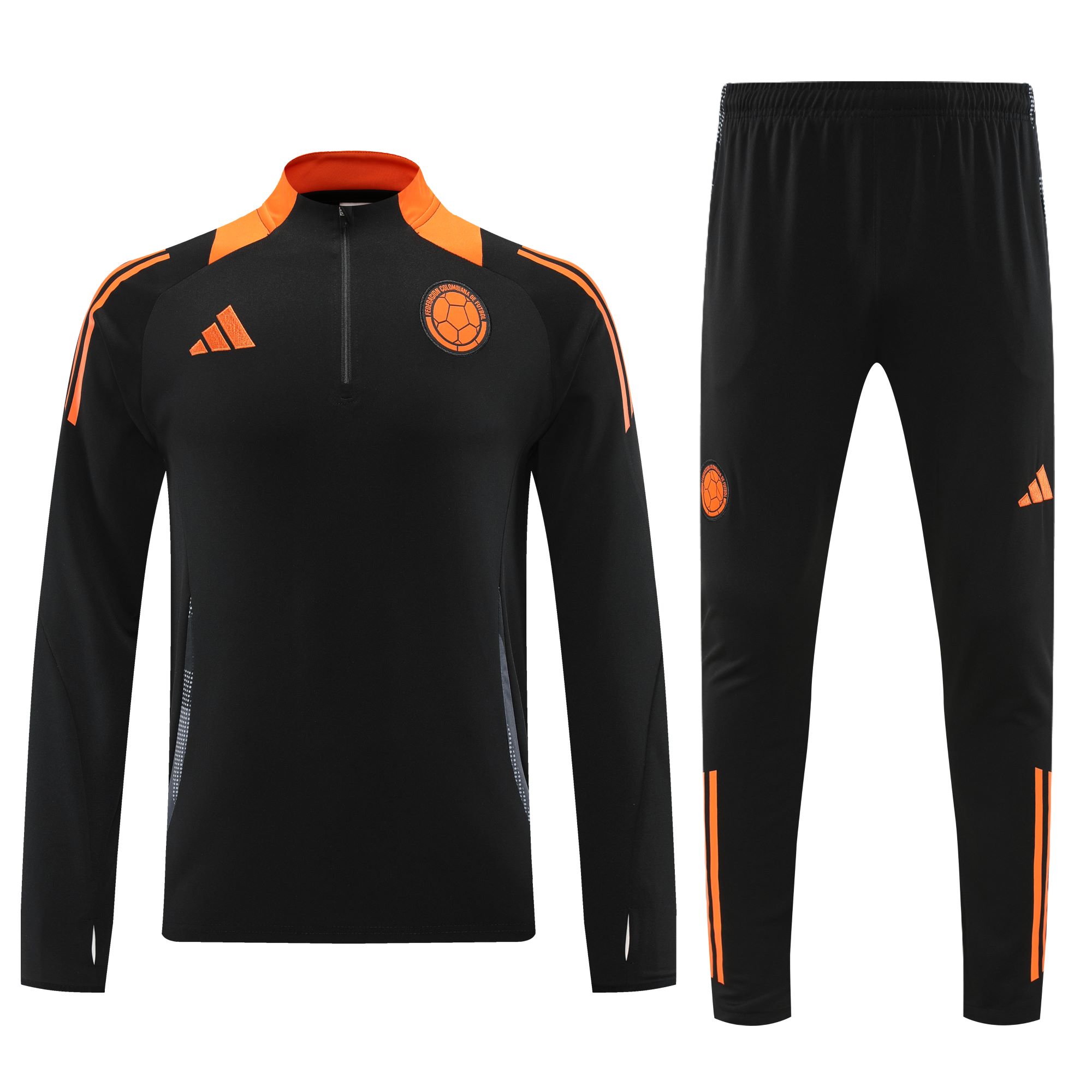 Colombia 2024 Long Sleeve Training Set - Black - Unitedfutballjersey