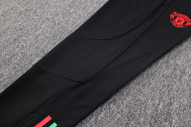 Manchester United 23-24 Kids Long Sleeve Training Set White and Red - Unitedfutballjersey