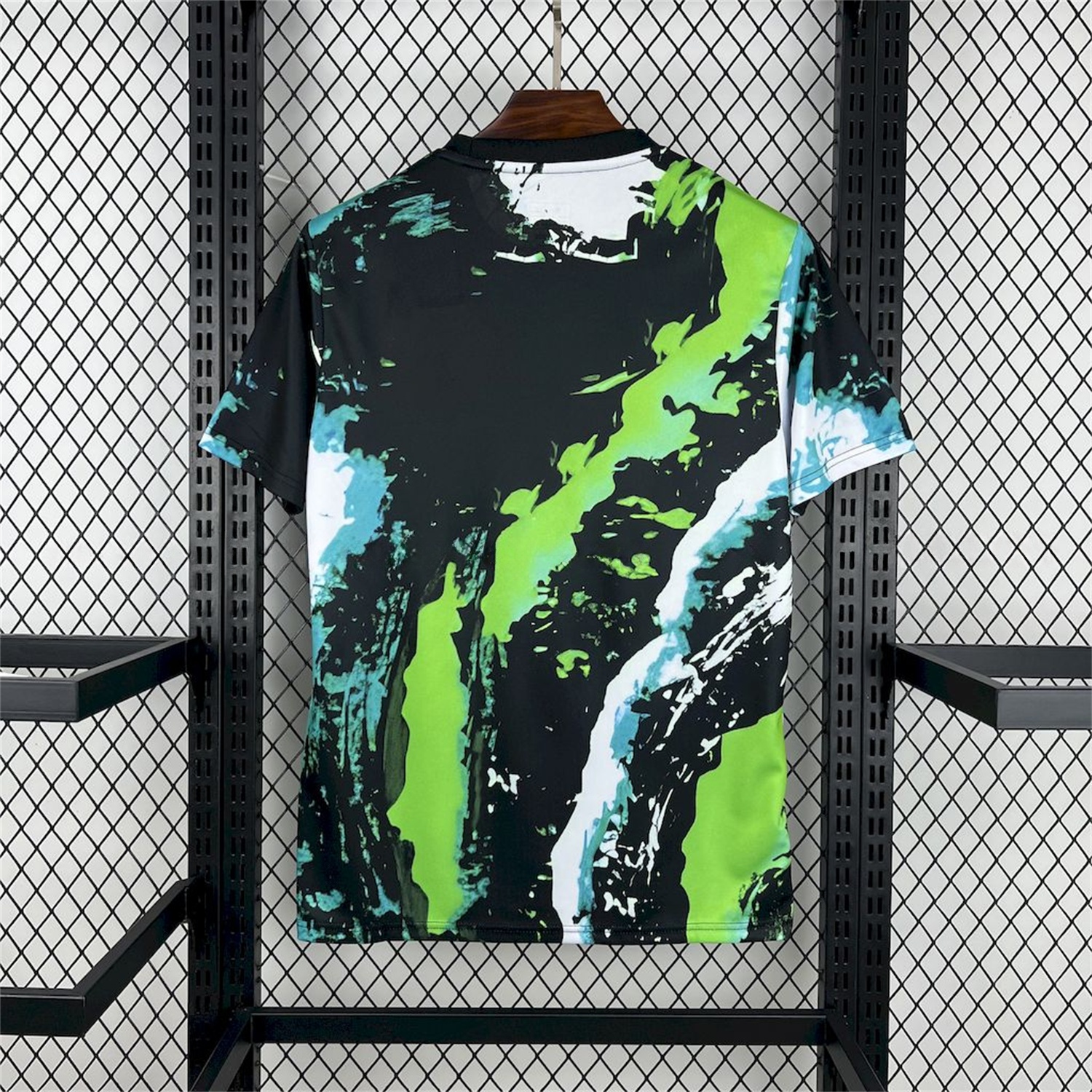 Real Madrid 25-26 Black Green Colorful Training Jersey - Fans Version - Unitedfutballjersey