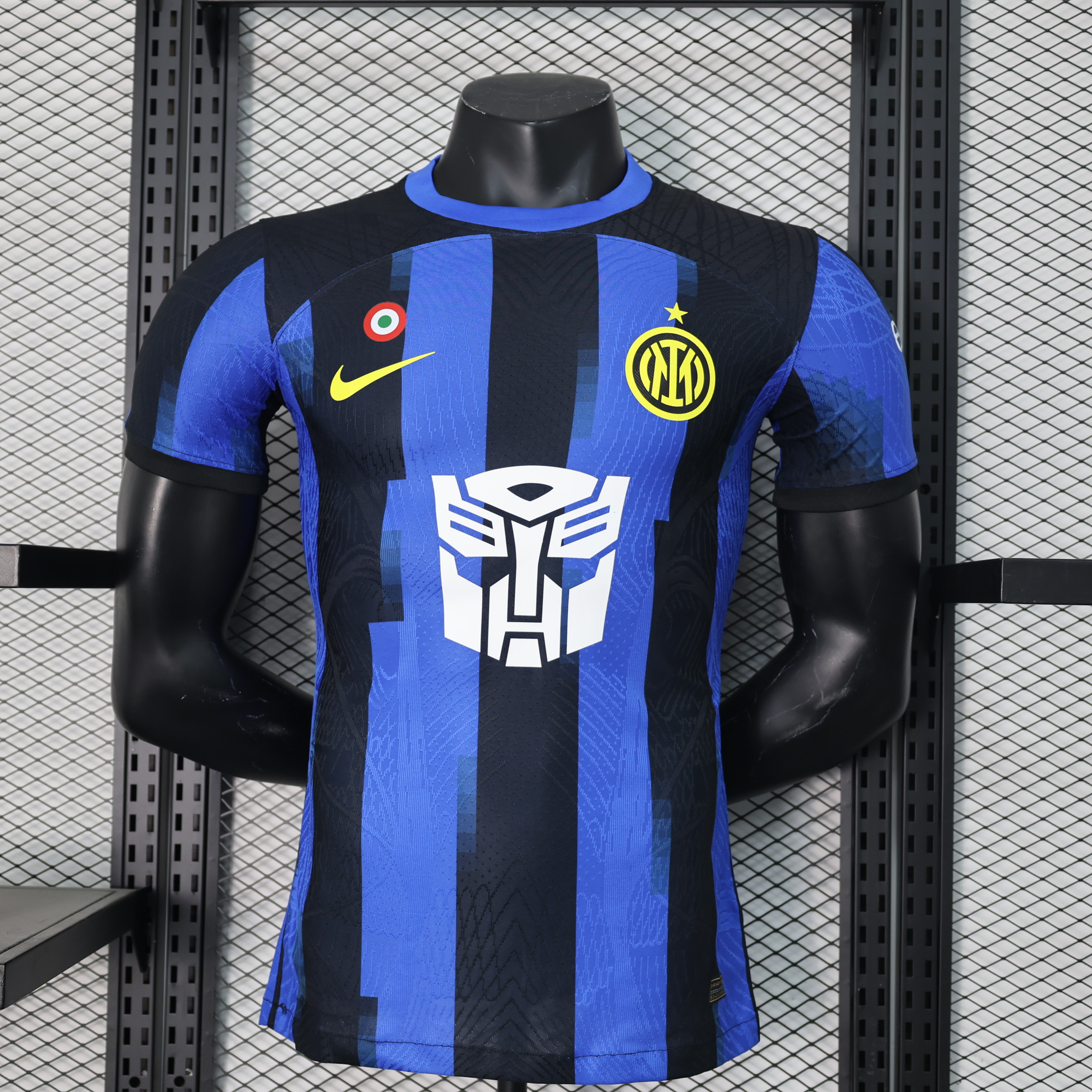 Inter Milan 23-24 Home Stadium Transformers Edition Jersey - Player Version - Unitedfutballjersey