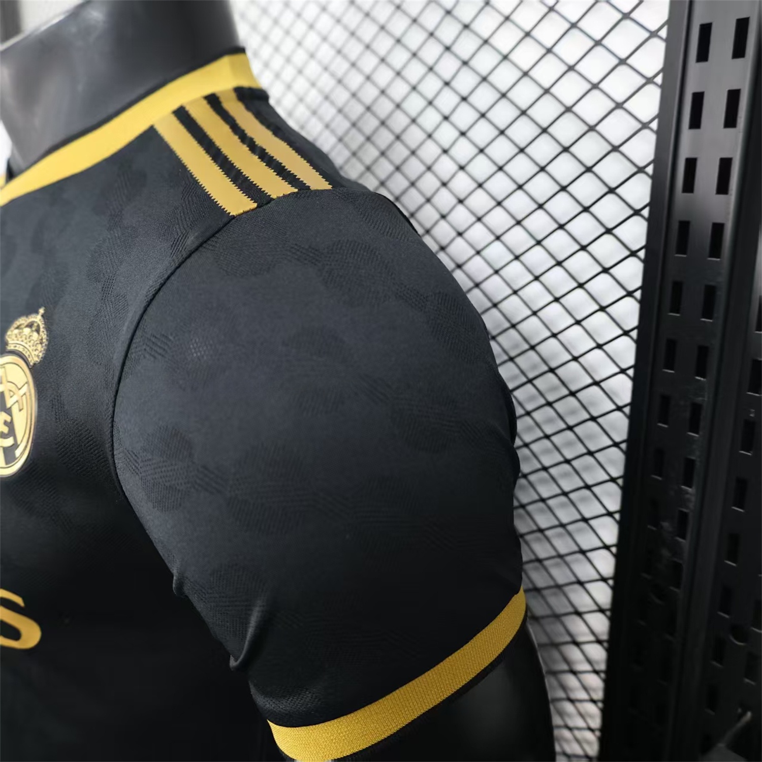 Real Madrid 25-26 Polka Dots Black And Gold Jersey - Player Version - Unitedfutballjersey