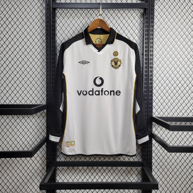 Retro Manchester United 01-02 100th Anniversary Long Sleeve Special Edition Jersey - Unitedfutballjersey