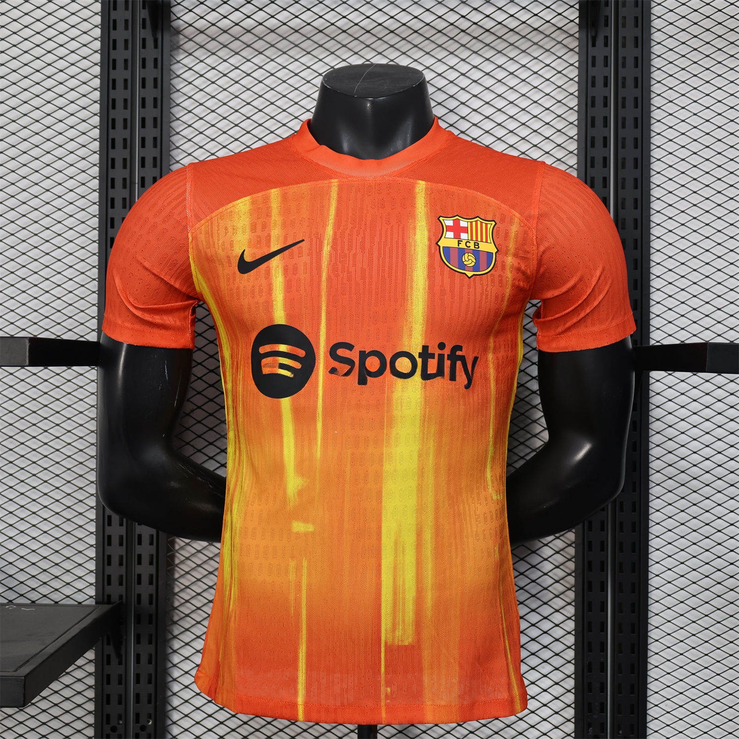 Barcelona 25-26 Spotify Orange & Yellow Special Jersey - Player Version - Unitedfutballjersey