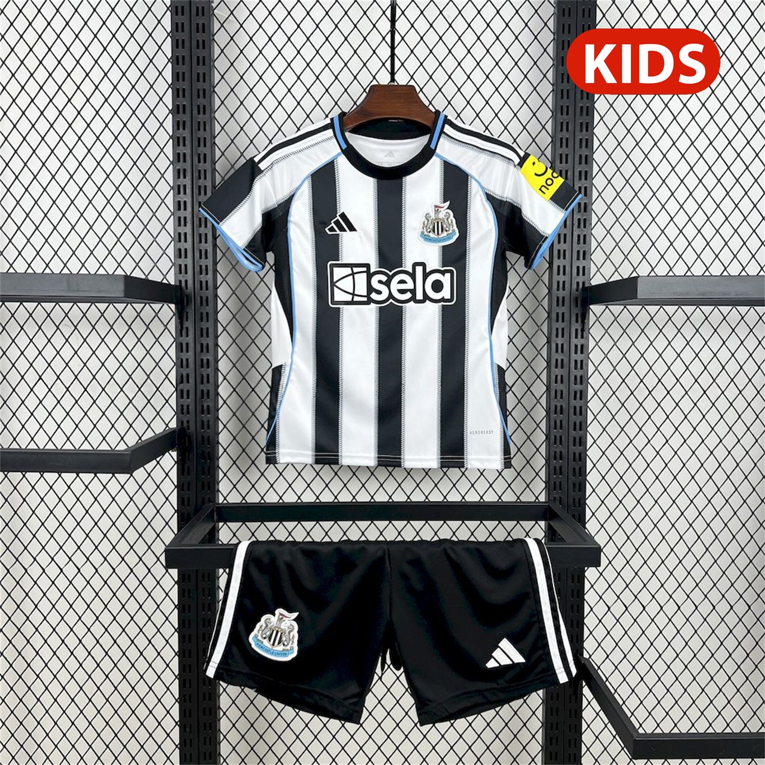 Newcastle United 25-26 Home Kids Kit - Unitedfutballjersey