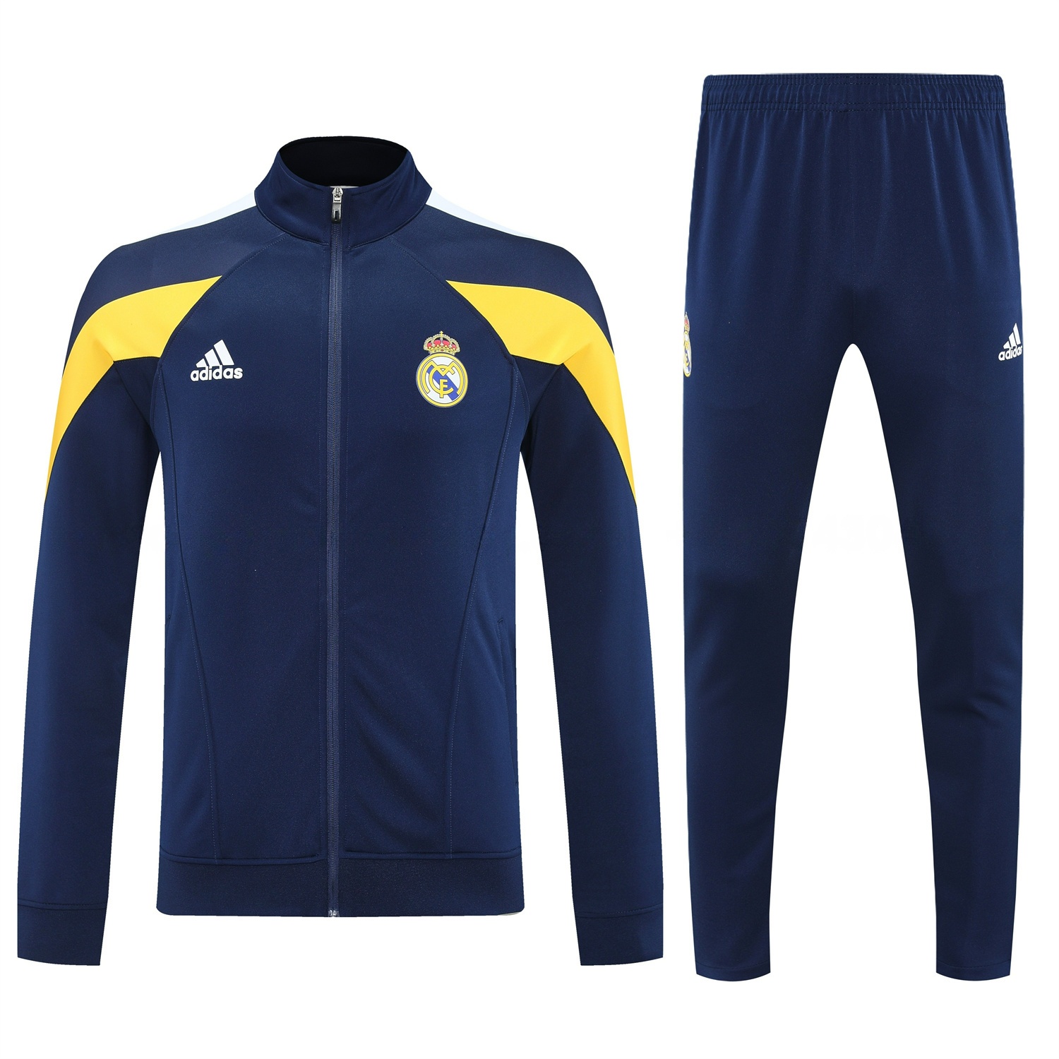 Real Madrid 25-26 Jacket Training Tracksuit - Deep Blue Jackets & Deep Blue Pants - Unitedfutballjersey