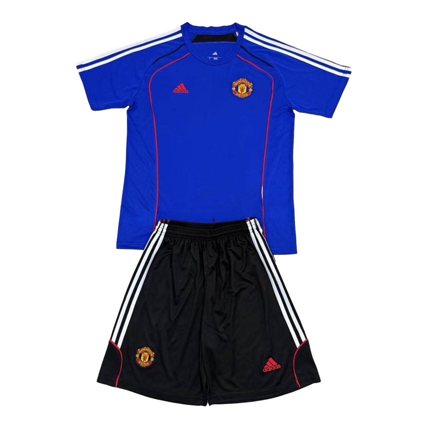 Manchester United 25-26 Urban Purtist Throwback Blue Men's Adult Jersey Set - Fans Version - Unitedfutballjersey