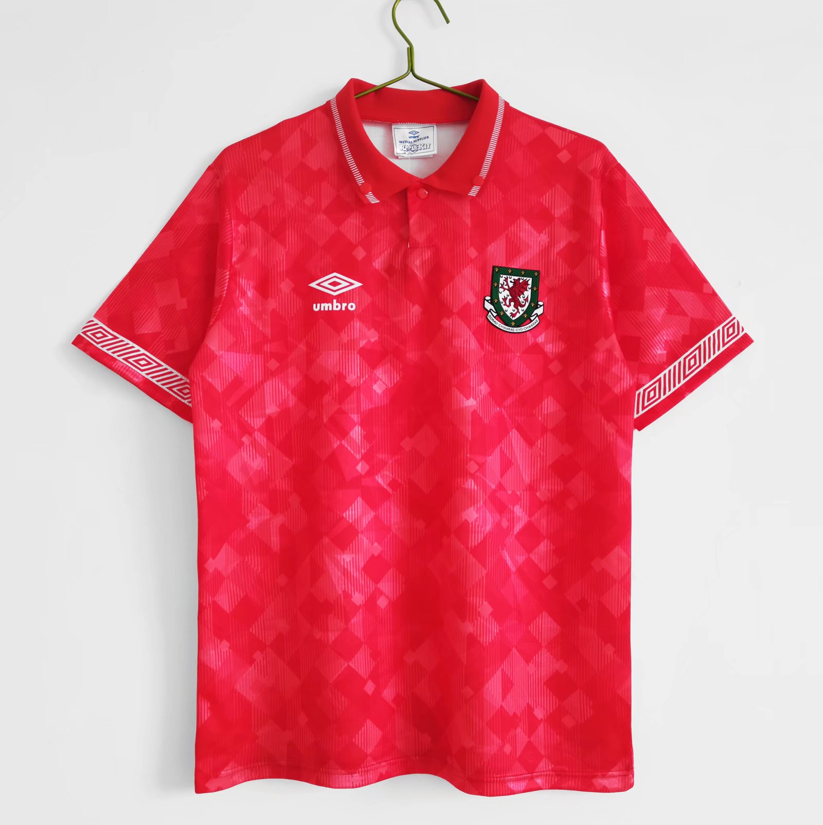 Retro Wales 1990 Home Stadium Jersey - Unitedfutballjersey