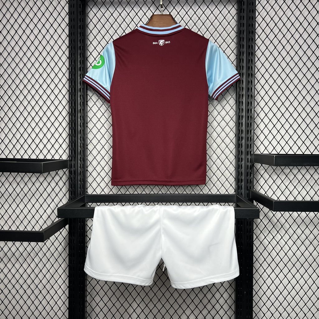 West Ham United 24-25 Home Stadium Kids Kit - Unitedfutballjersey