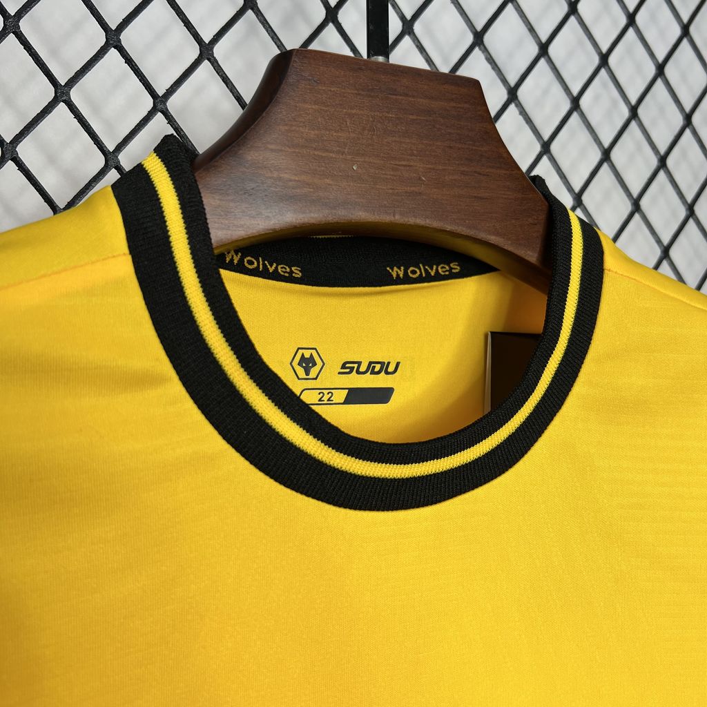 Wolverhampton Wanderers Wolves 24-25 Home Stadium Kids Kit - Unitedfutballjersey