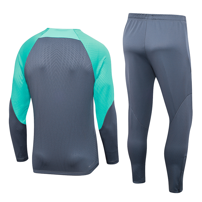 B.A.R.S.A 23-24 Long Sleeve Training Set - Grey - Unitedfutballjersey