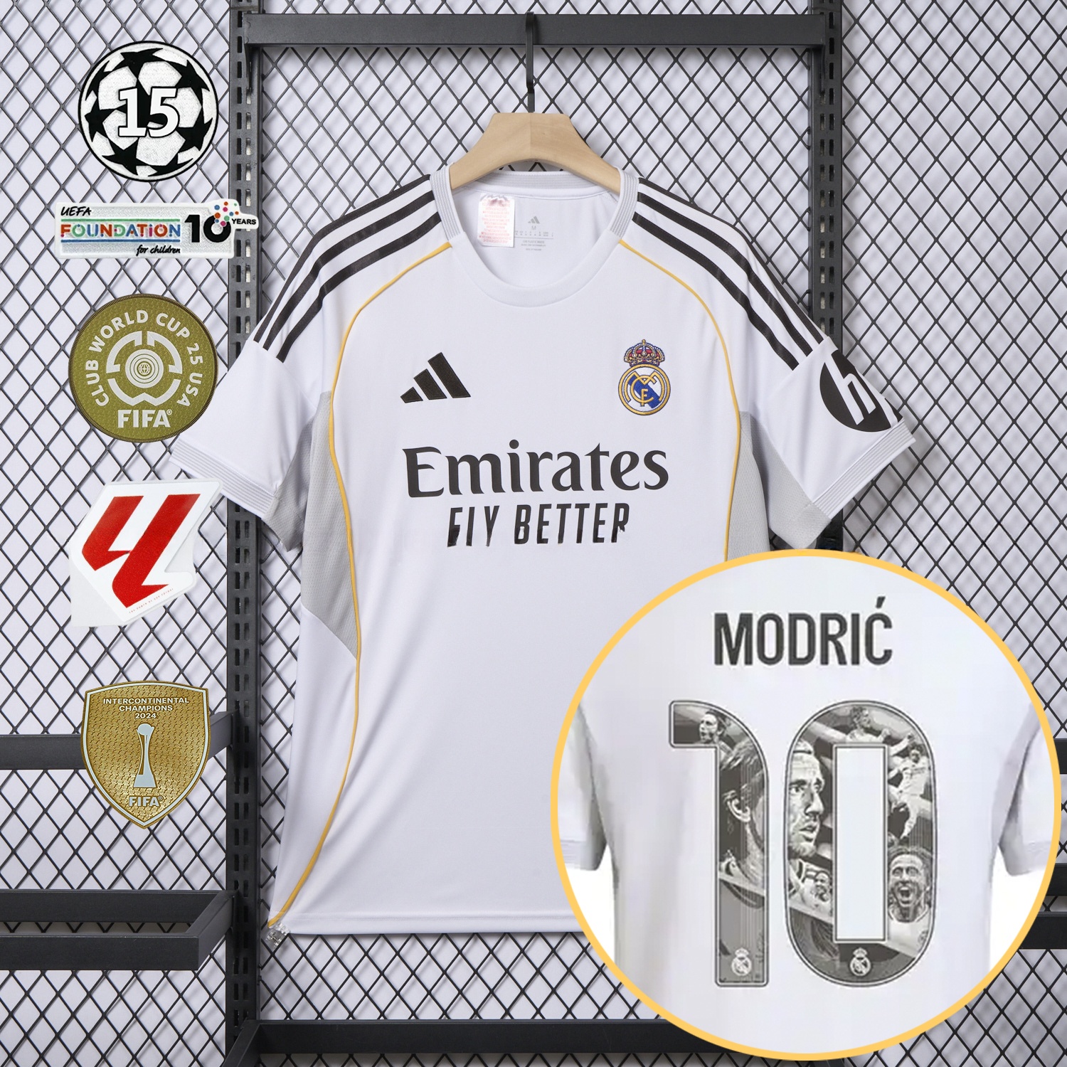 Real Madrid 25-26 Home Modrić Limited Edition Jersey - Fans Version - Unitedfutballjersey