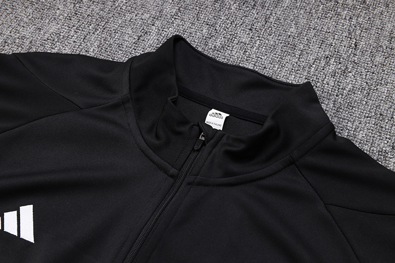 Manchester United 23-24 Kids Long Sleeve Training Set Black and Red - Unitedfutballjersey