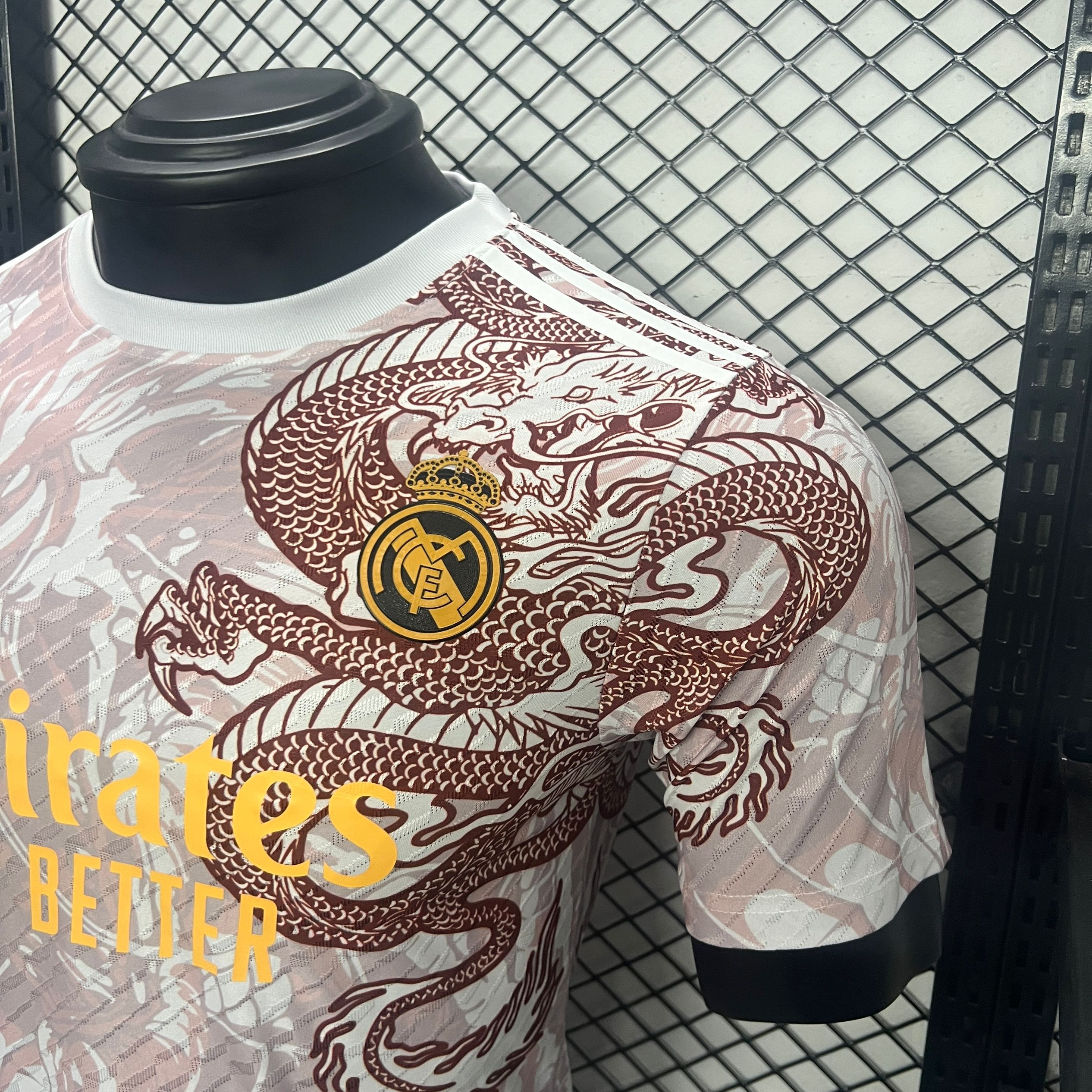 Real Madrid 24-25 Red Dragon Special Edition White Jersey - Player Version - Unitedfutballjersey