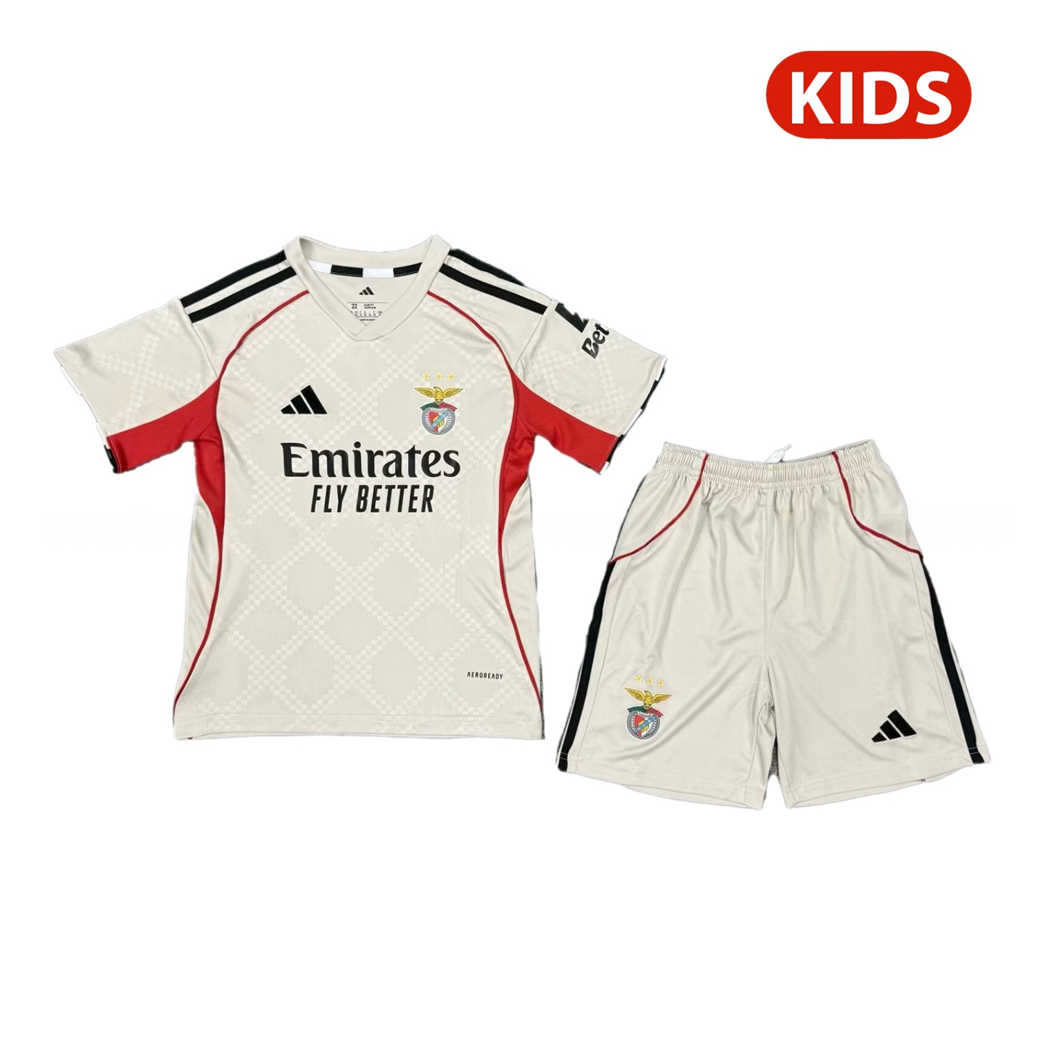Benfica 25-26 Away Kids Kit - Unitedfutballjersey