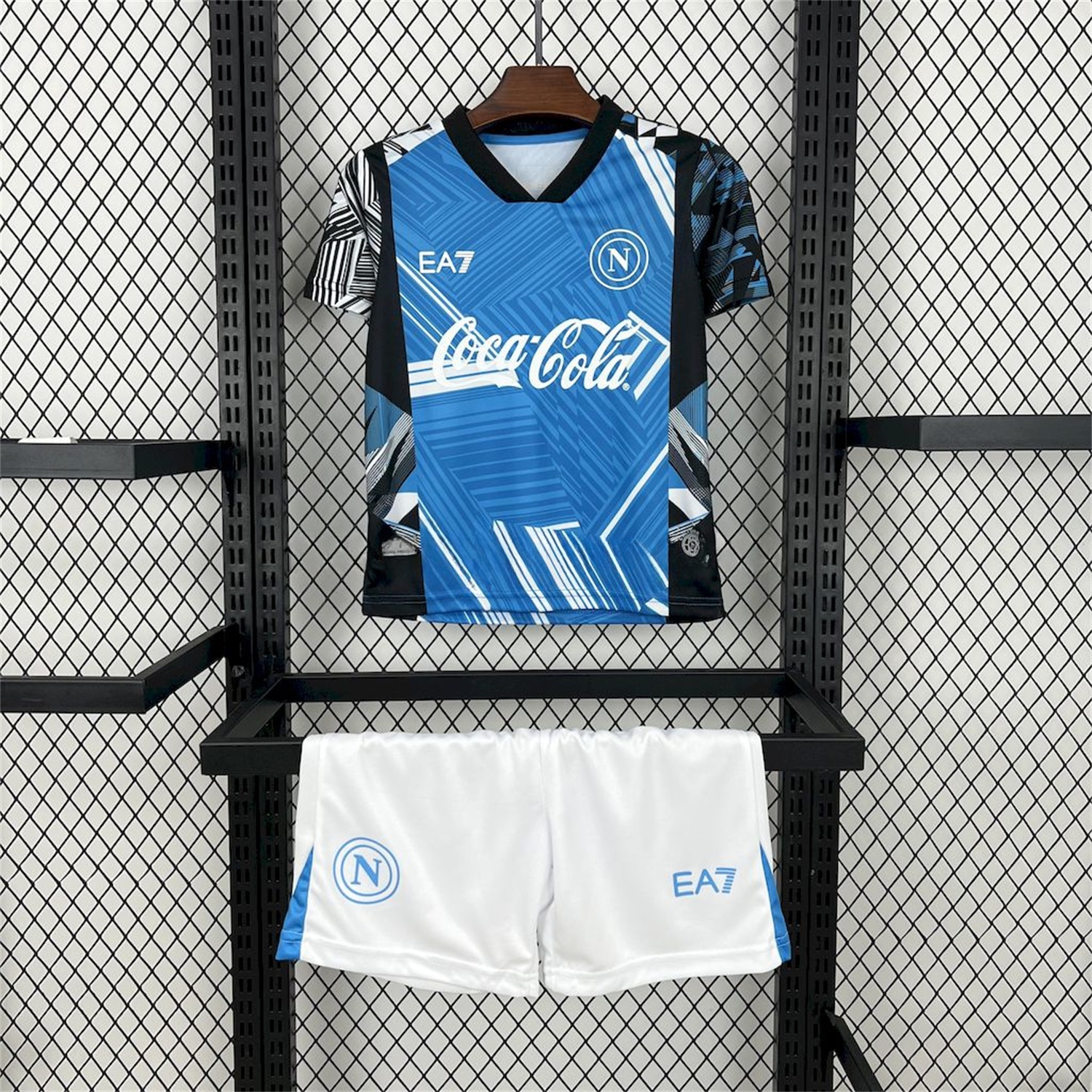 Napoli 24-25 Pre-Match Training Kids Kit - Unitedfutballjersey